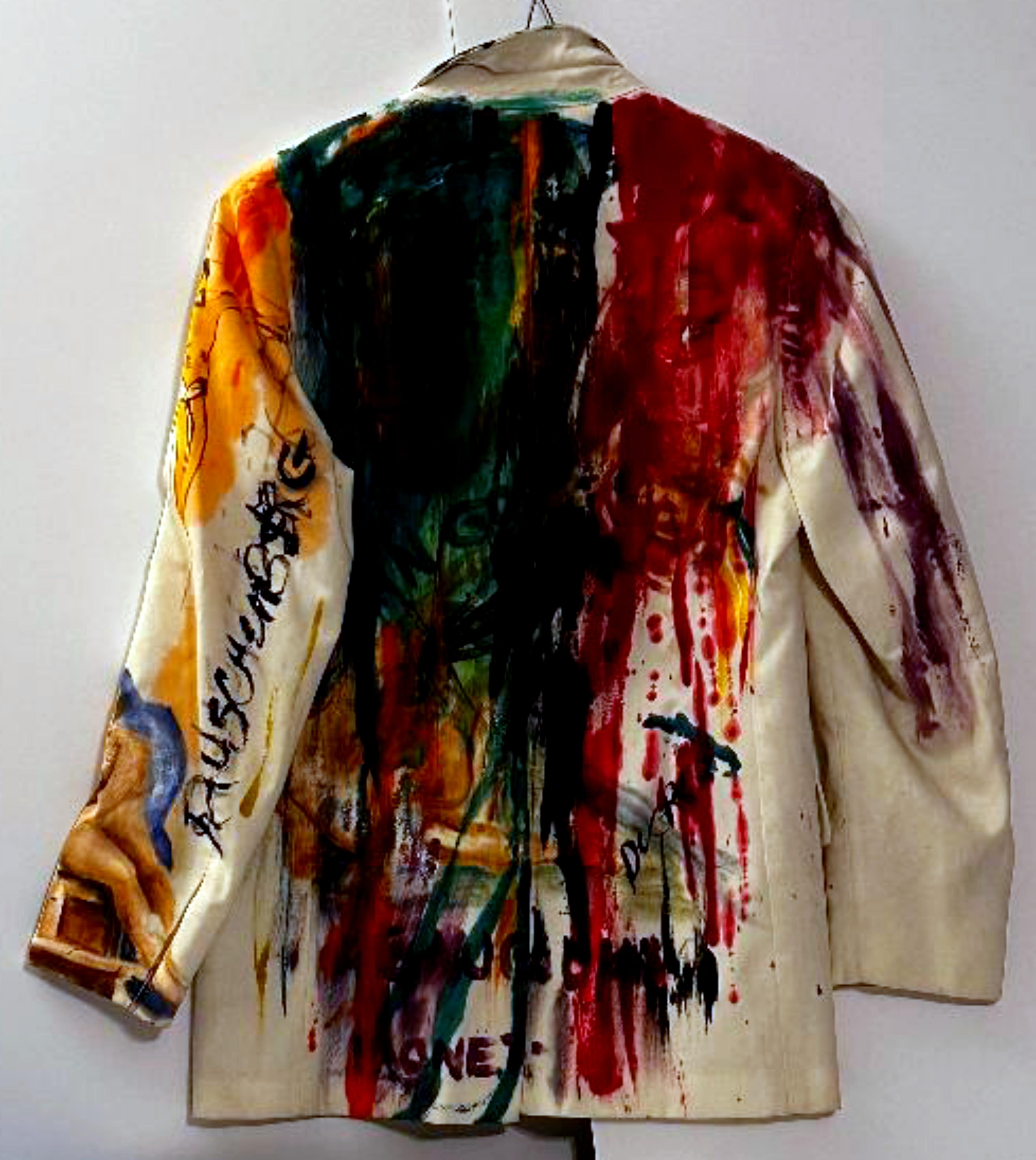 The Art Jacket with Picasso, Cezanne & Monet, hand signed by Robert Rauschenberg For Sale 3