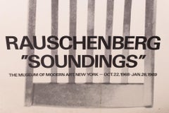 Robert Rauschenberg MOMA Soundings Vintage Exhibition Poster 1968-1969 Unframed