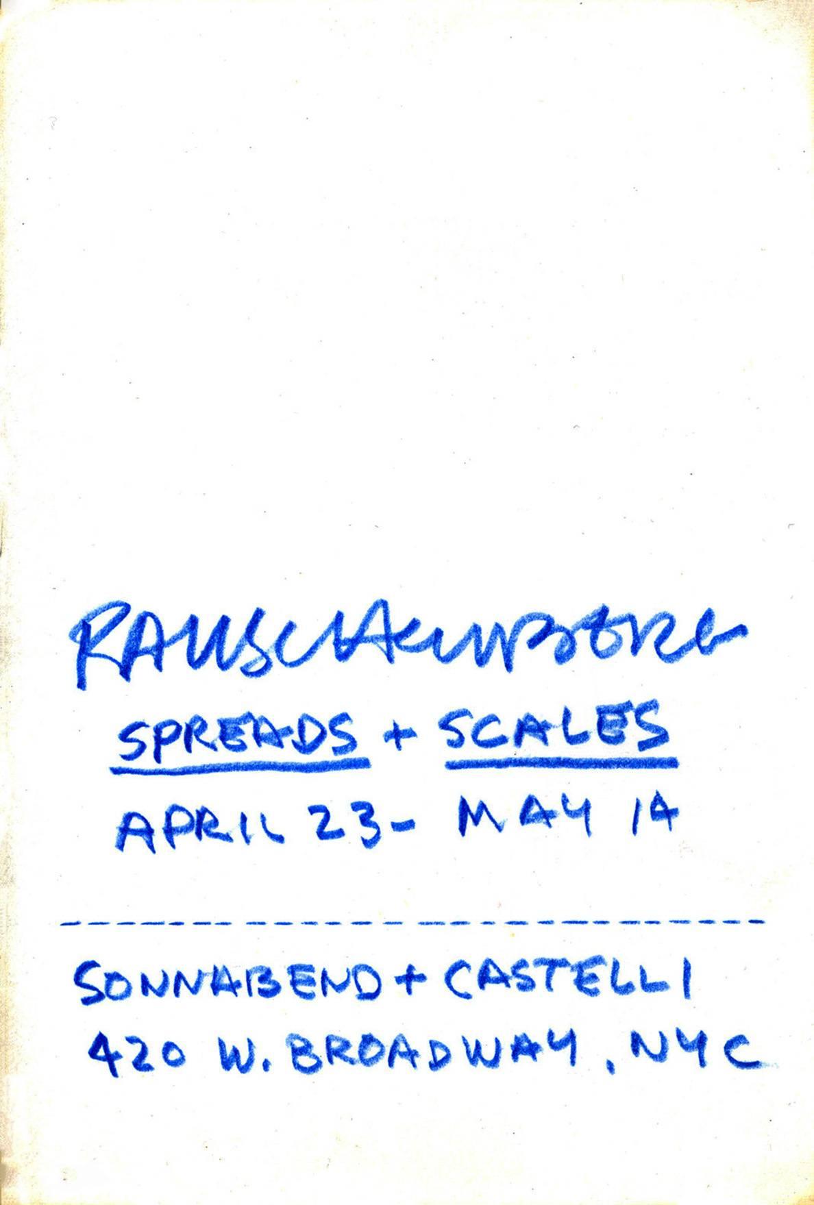 Rauschenberg Spreads and Scales (Castelli Invitation)  - Pop Art Art by Robert Rauschenberg