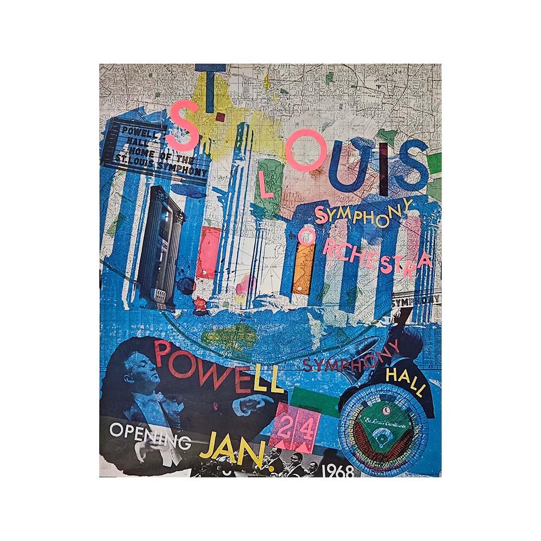1968 Original poster by Robert Rauschenberg - St Louis Symphony orchestra For Sale 3