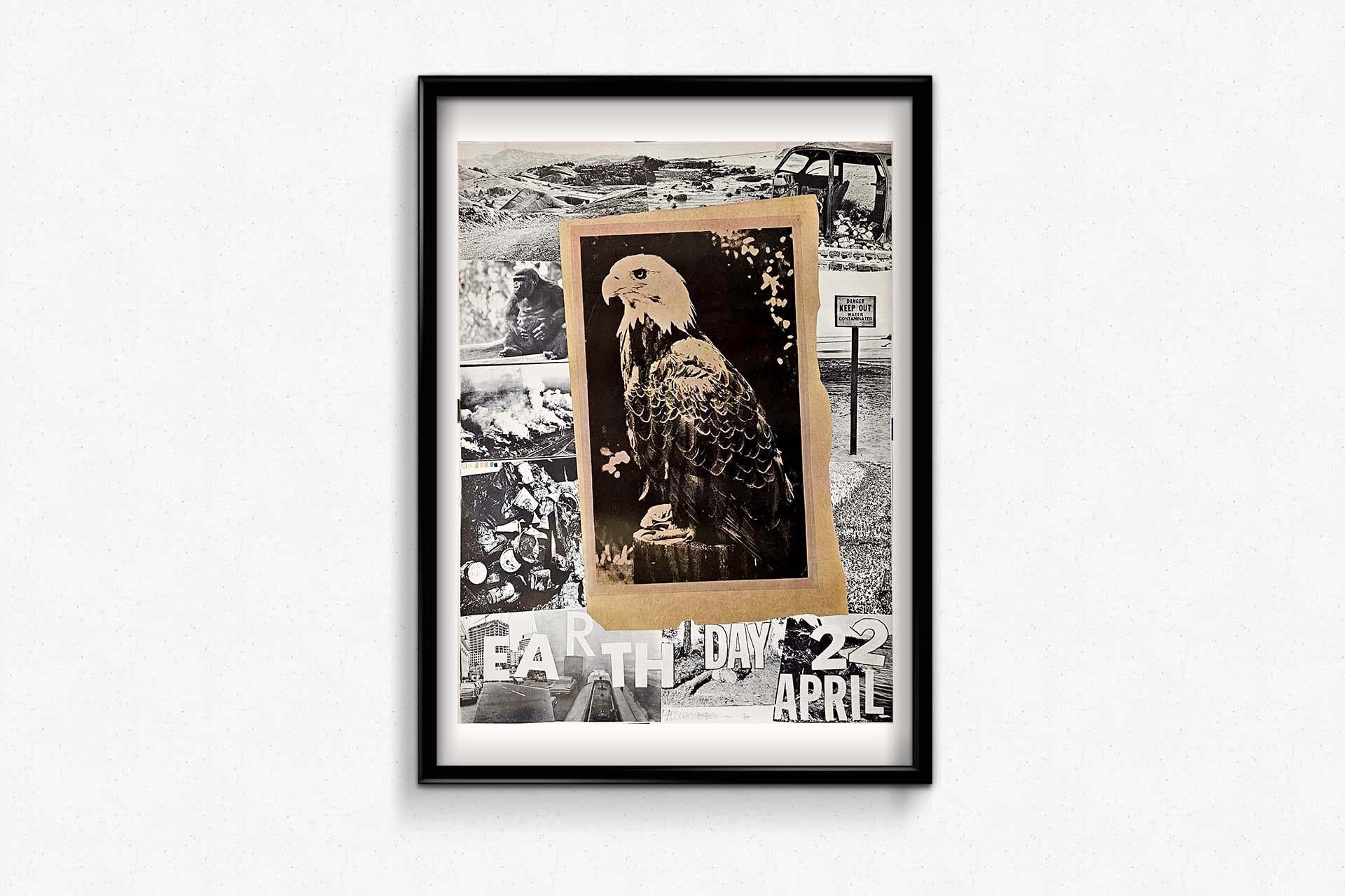 Manifesto originale del 1970 per la Giornata della Terra disegnato da Robert Rauschenberg 1