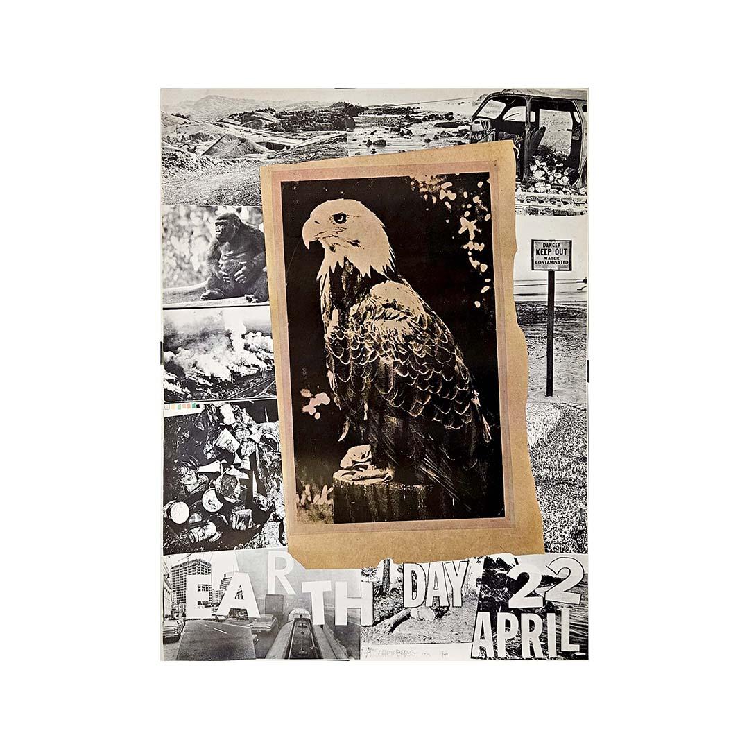 Manifesto originale del 1970 per la Giornata della Terra disegnato da Robert Rauschenberg 3