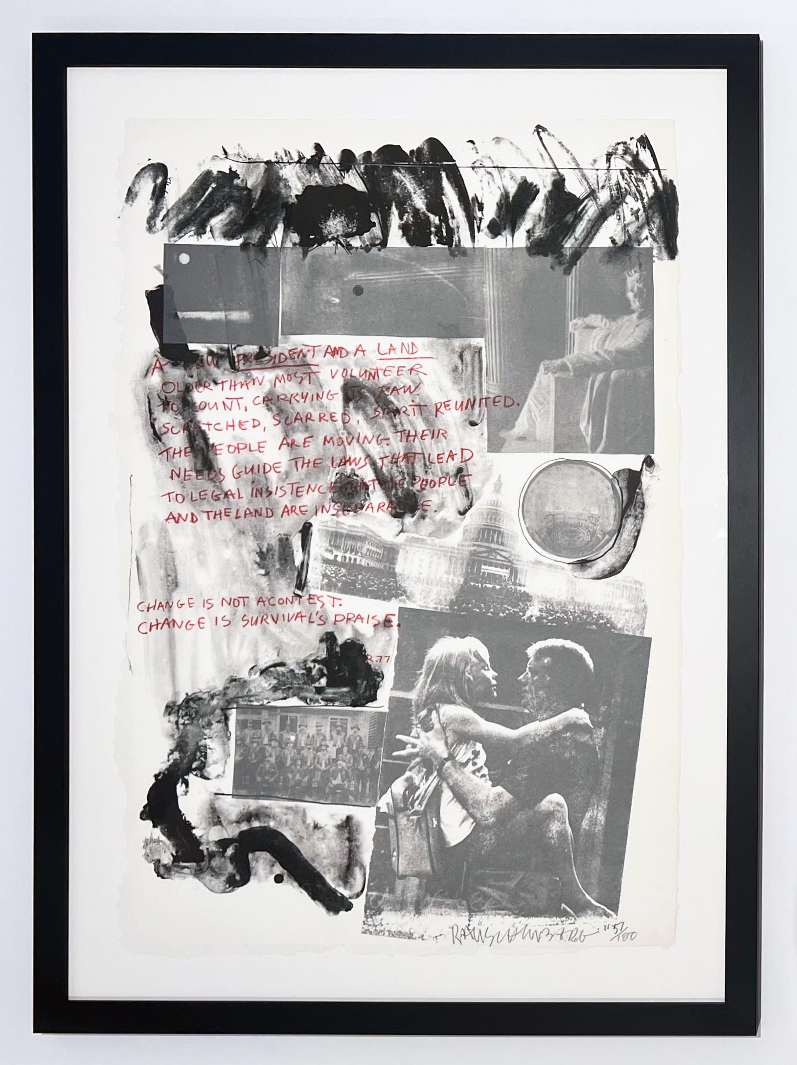 1977 Presidential Inauguration, from Inaugural Impressions - Print by Robert Rauschenberg