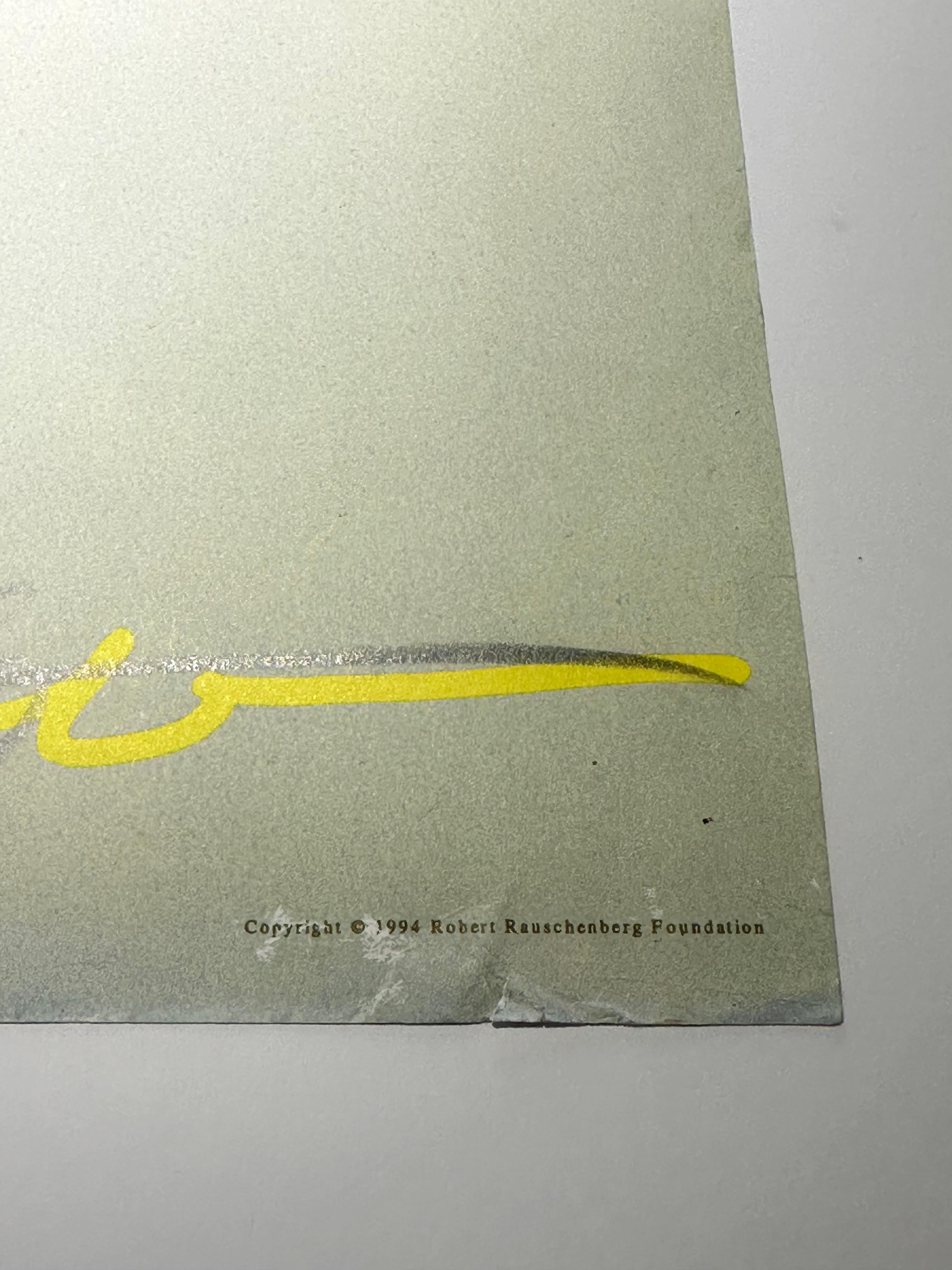 Arts for Act poster - Print by Robert Rauschenberg