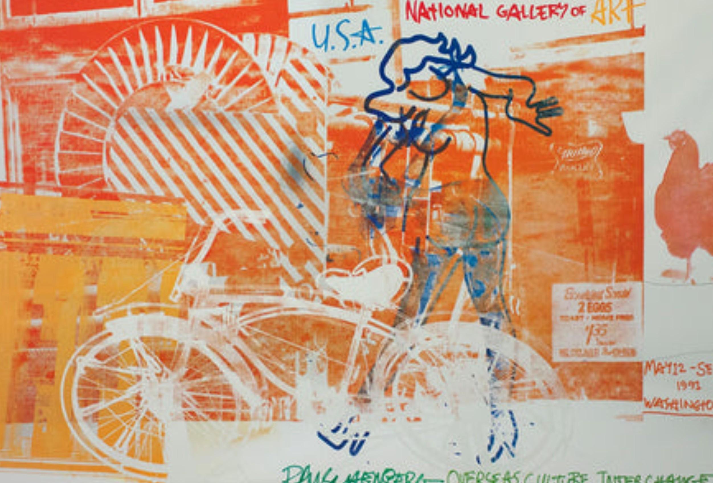 Bicycle, National Gallery By Robert Rauschenberg For Sale 2