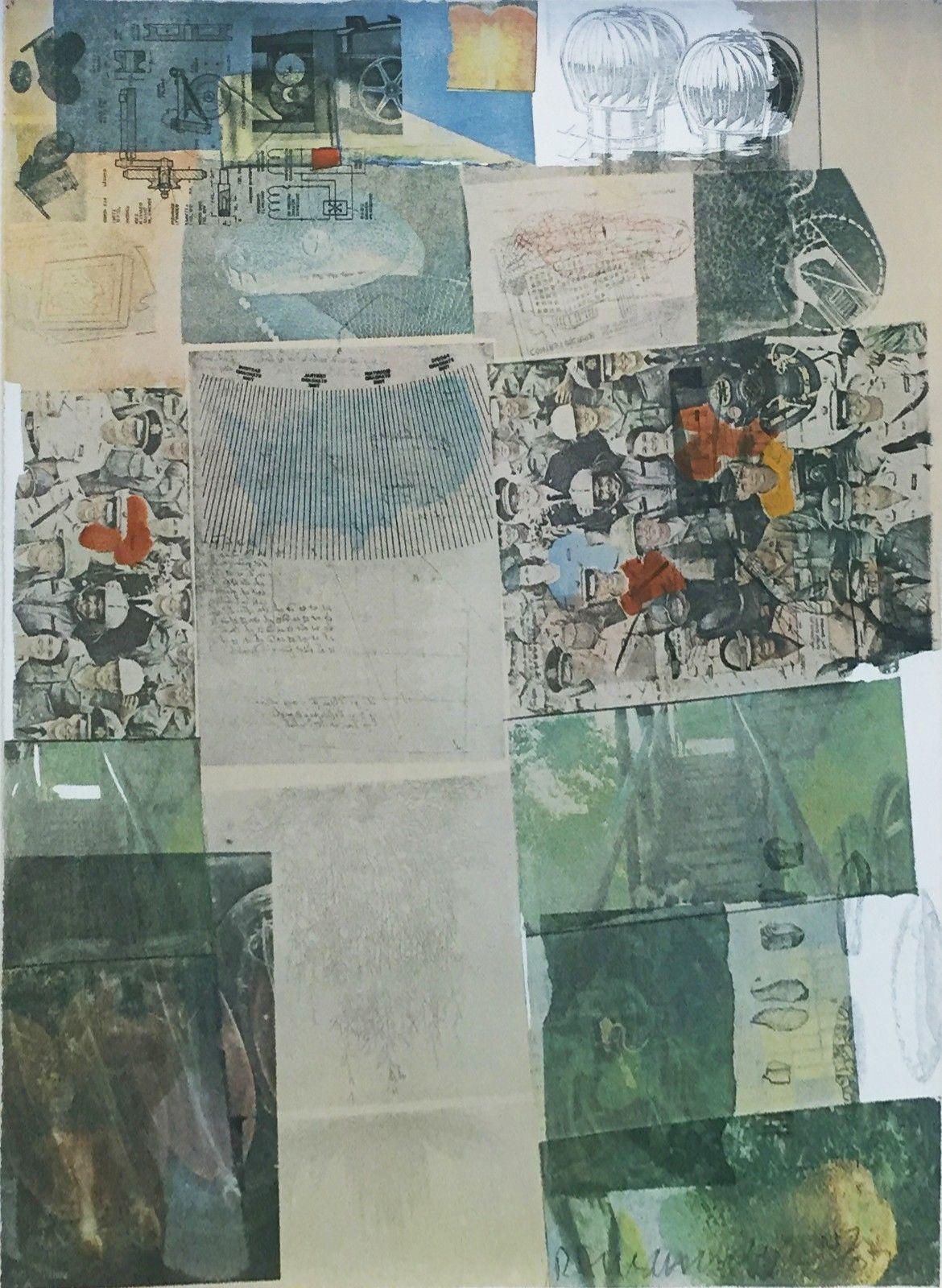 Robert Rauschenberg Abstract Print - DEPOSIT