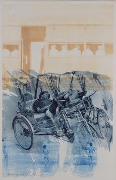 Dream Cycle (from the Ground Rules Series) - Monumental Intaglio Print, 1997
