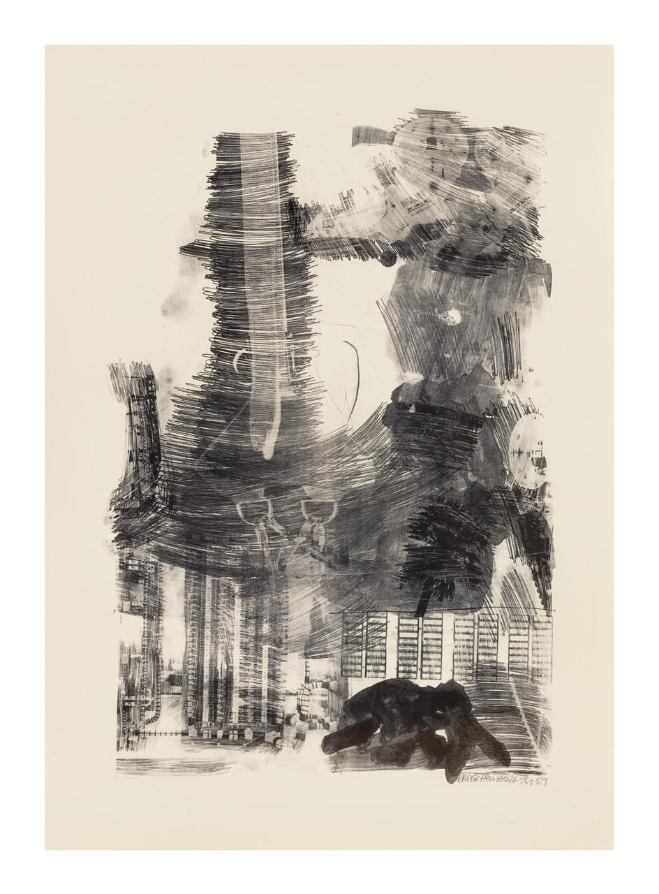 Earth Tie (Stoned Moon Series) - Print by Robert Rauschenberg
