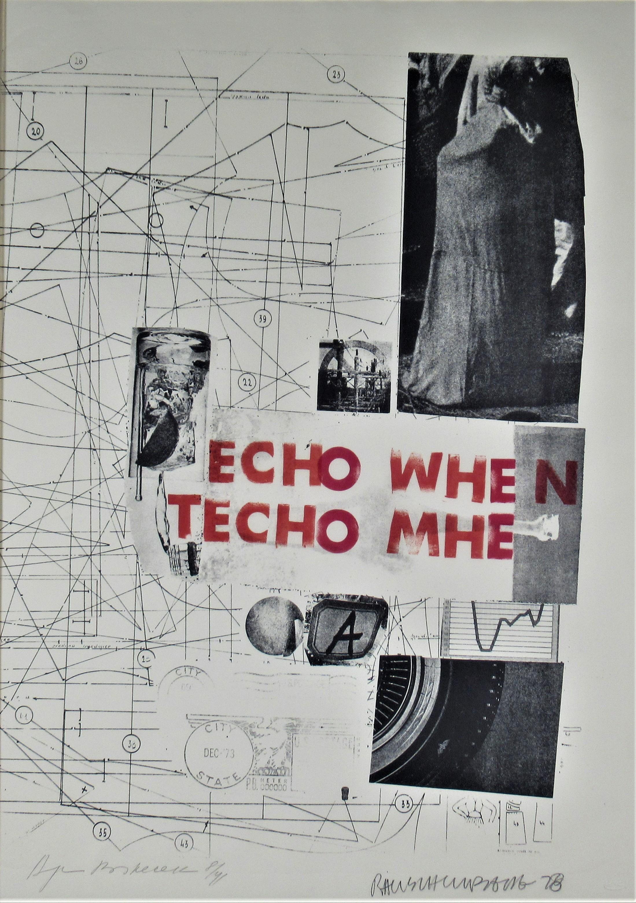 Echo When - Print by Robert Rauschenberg