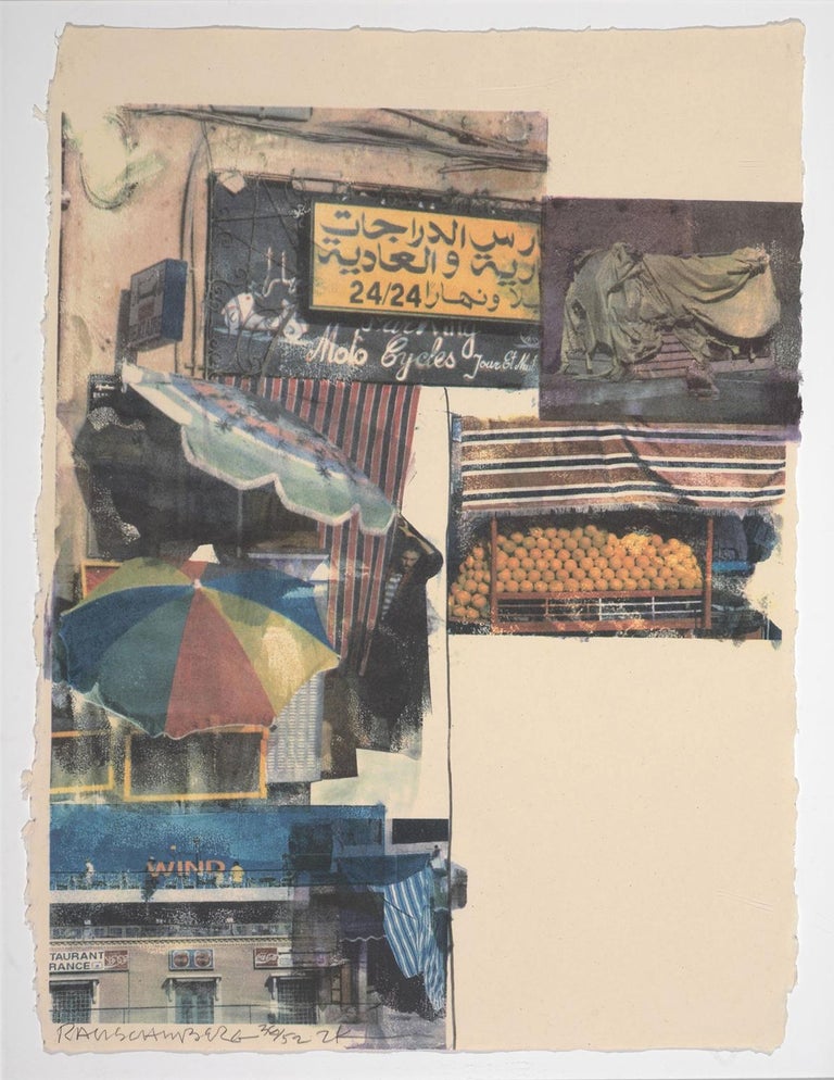Flaps 12-color screen print by Robert Rauschenberg Edition 36 of 52 For Sale 1