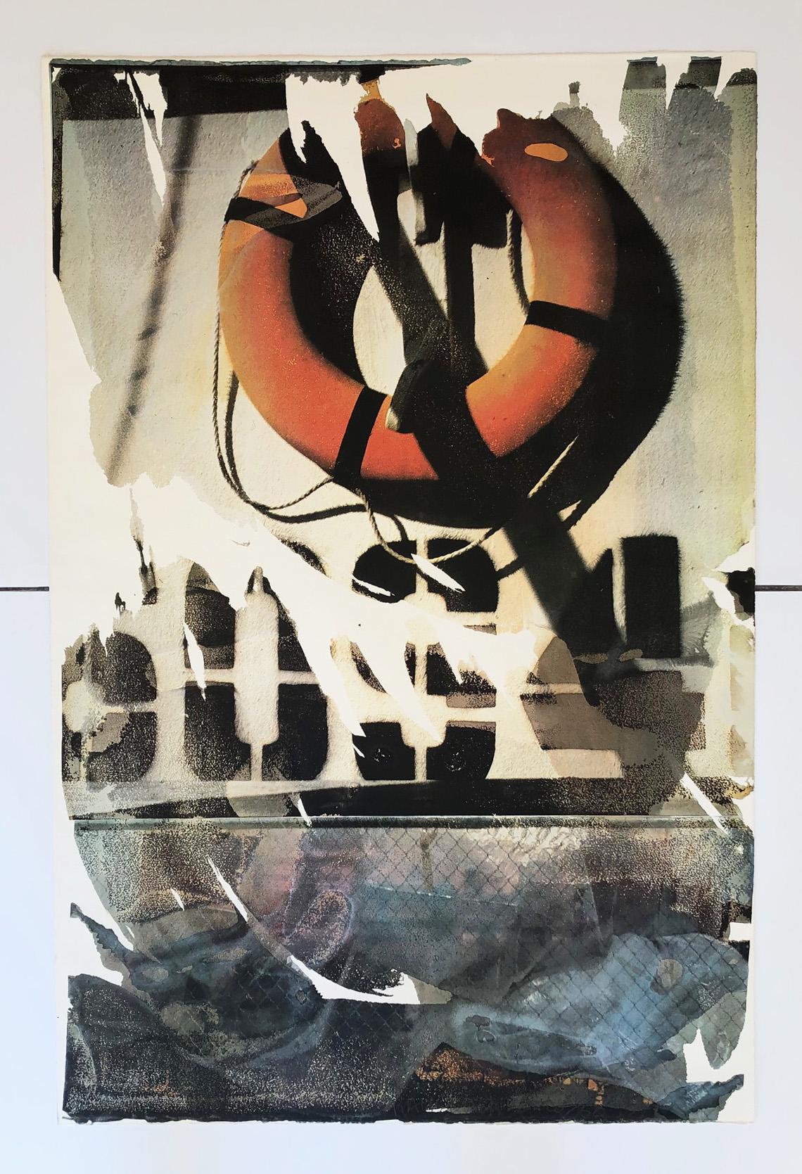 Robert Rauschenberg Abstract Print - Health