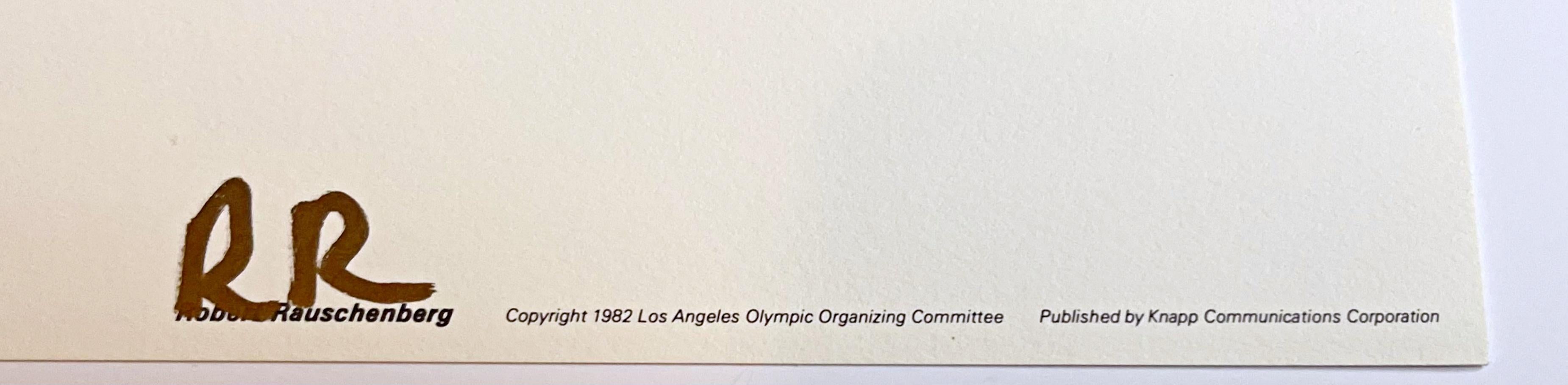 Olympische Spiele 1984 in Los Angeles mit COA vom Olympischen Committee Offsetlithographie im Angebot 4