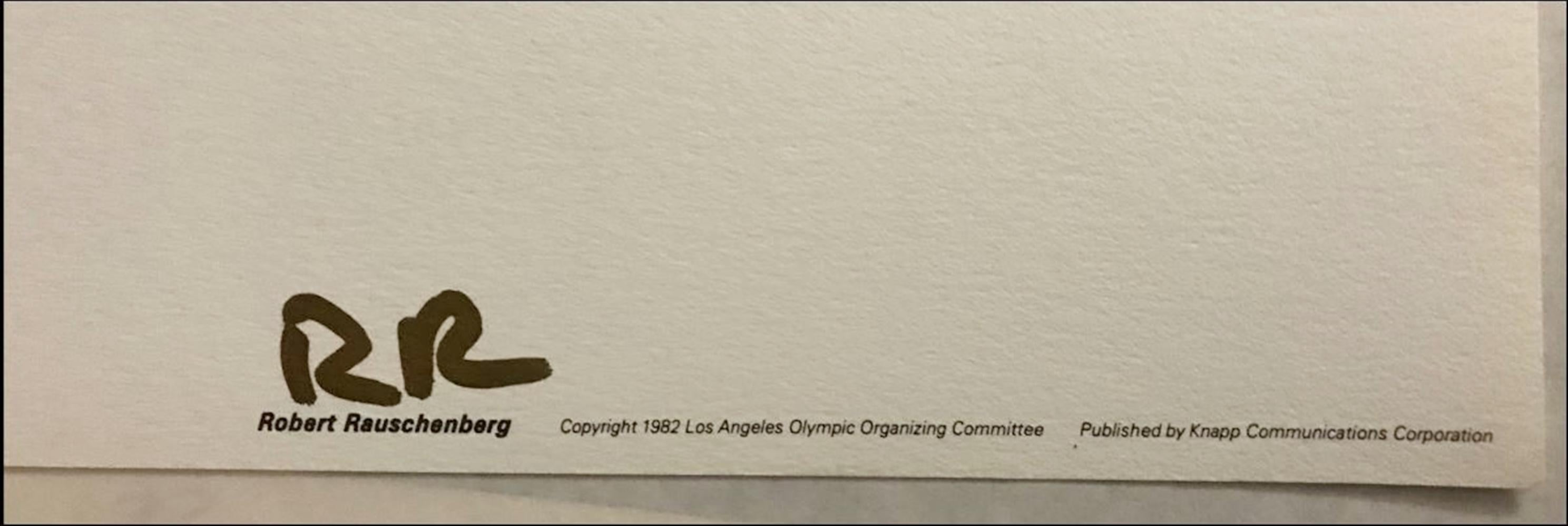 Los Angeles 1984 Olympic Games w/COA from Olympic Committee offset lithograph - Pop Art Print by Robert Rauschenberg