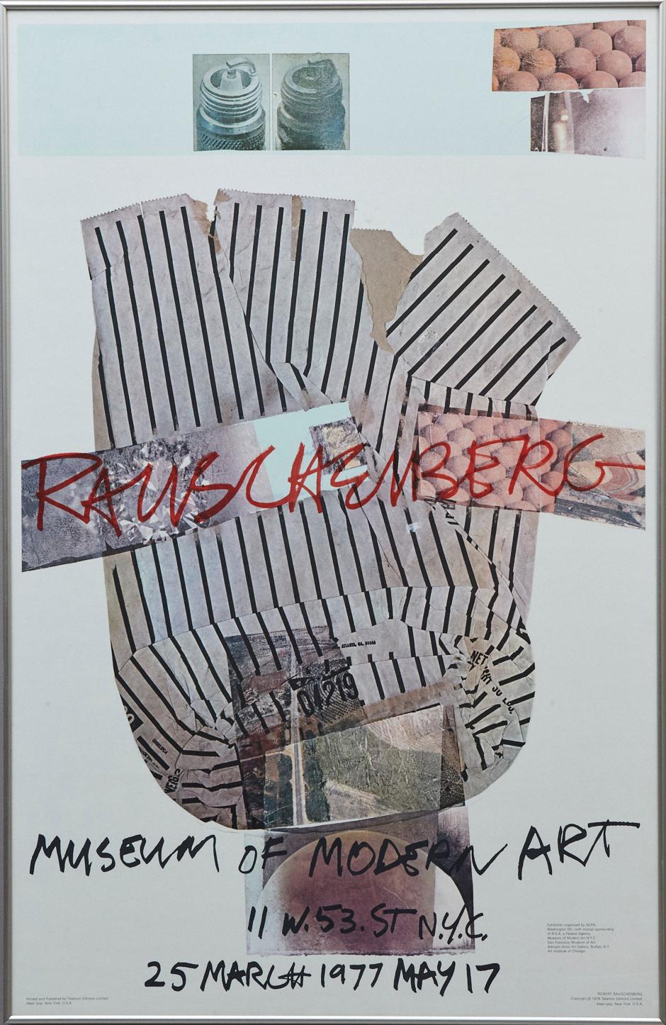Robert Rauschenberg Abstract Print - Museum of Modern Art, New York, 25 March - May 17 1977