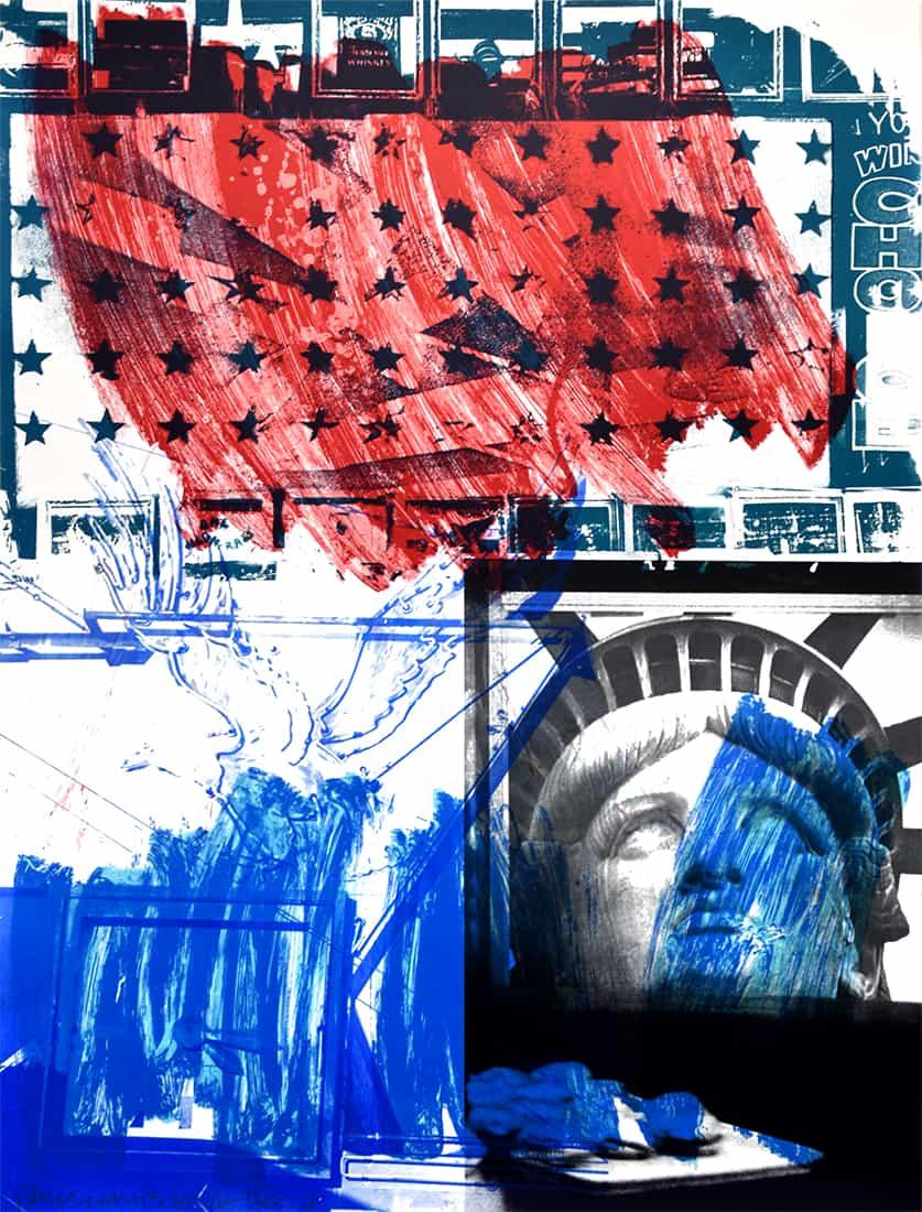 Robert Rauschenberg Figurative Print - People for the American Way