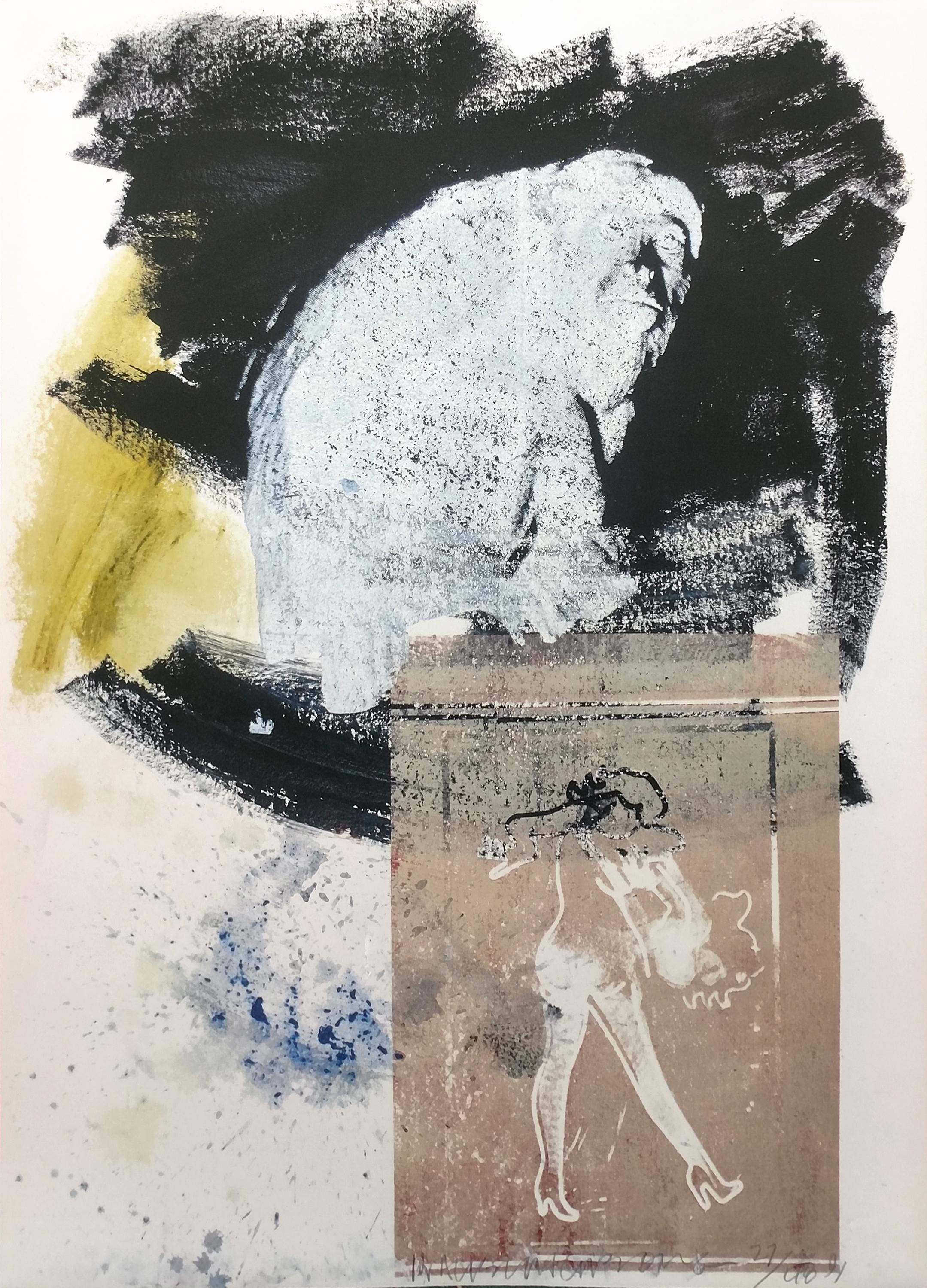 Robert Rauschenberg Figurative Print - POISE