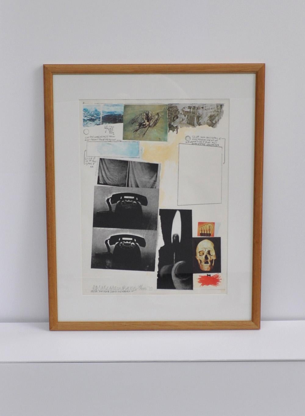 Robert Rauschenberg
Screen Print, Poster for peace, 
signed and numbered 31/250, 1970
71 cm H x 54 cm W
Framed

Robert Rauschenberg (1925 - 2008) one of the most important artists in the United States in the latter half of the 20th