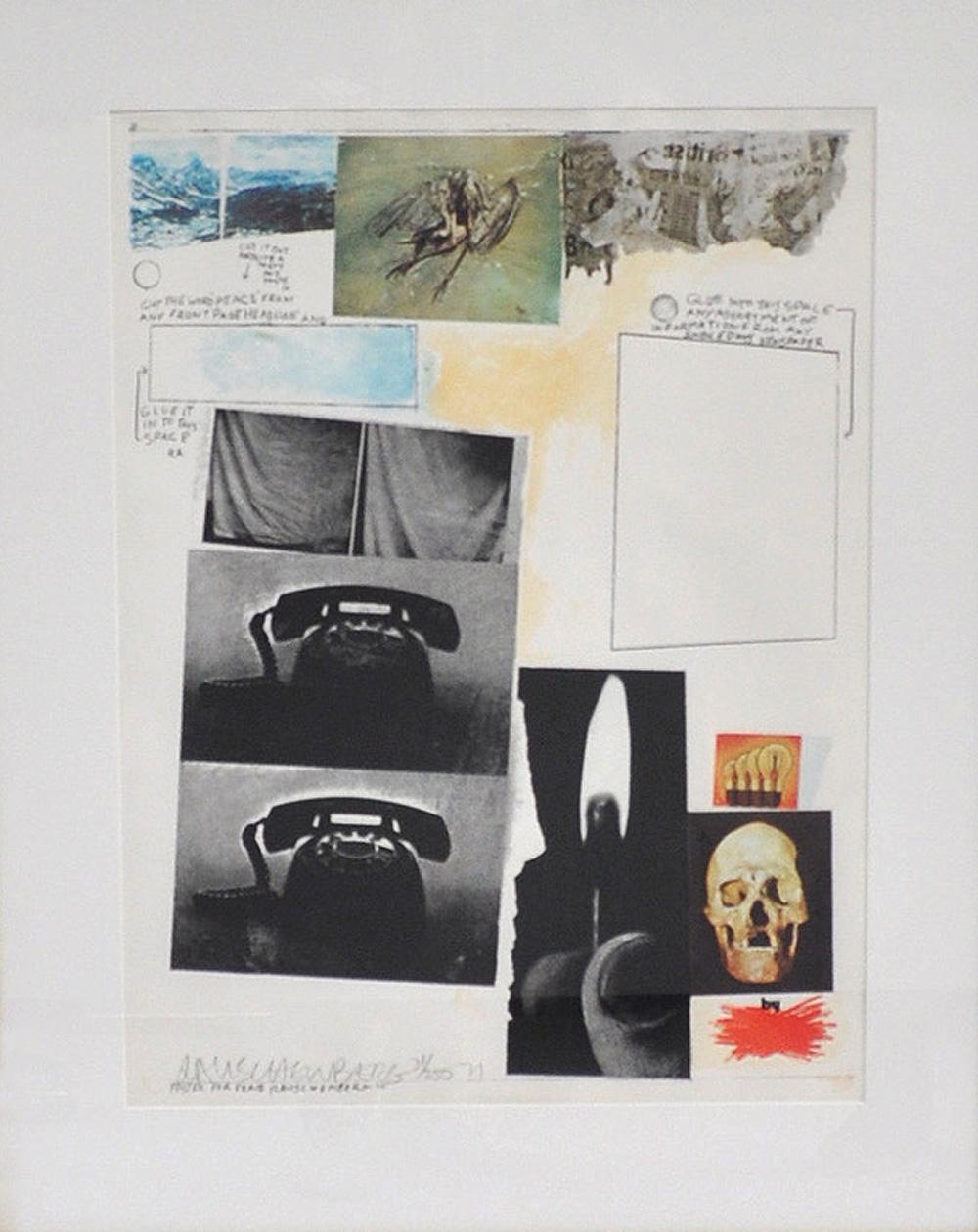Robert Rauschenberg
Screen Print, Poster for peace, 
signed and numbered 31/250, 1970
71 cm H x 54 cm W
Framed

Robert Rauschenberg (1925 - 2008) one of the most important artists in the United States in the latter half of the 20th