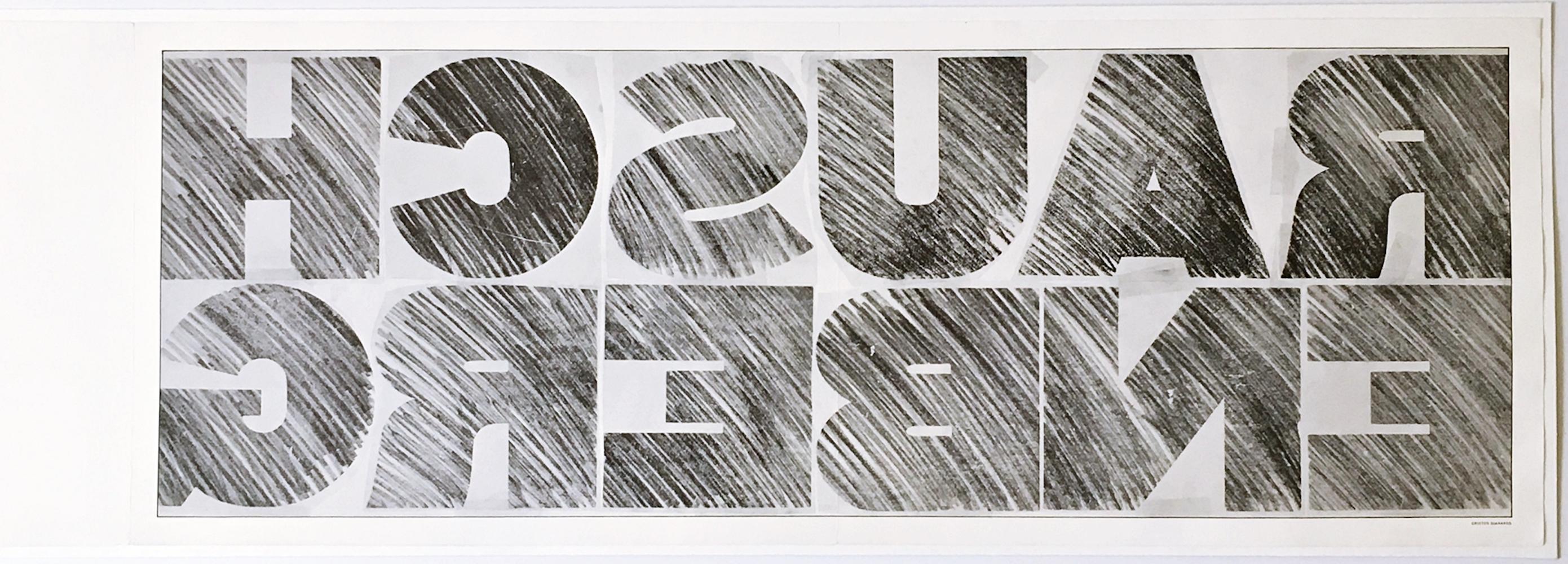 RAUSCHENBERG (Scarce and collectible early invitation) - Print by Robert Rauschenberg