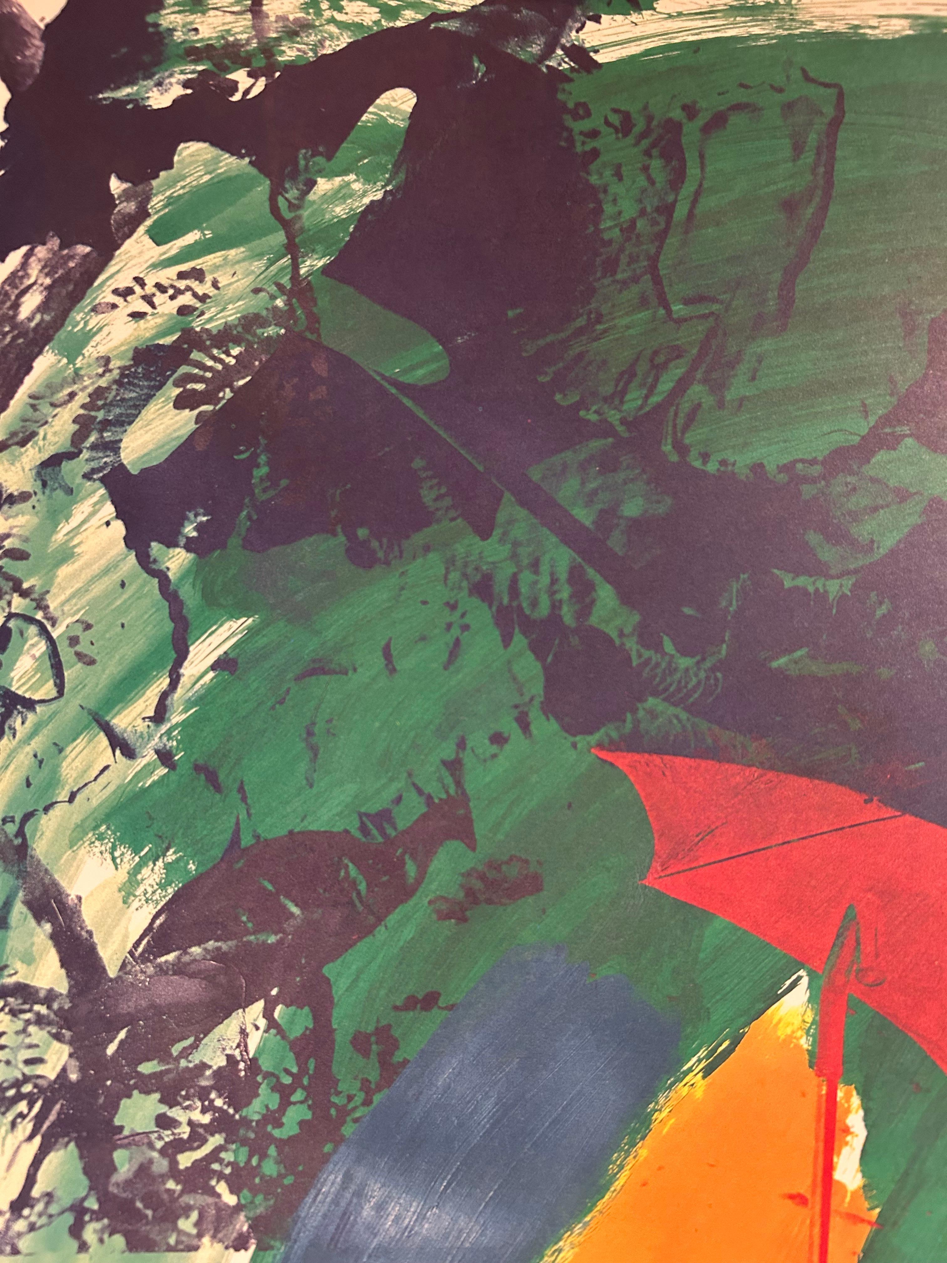 Rio de Janeiro - Beige Abstract Print by Robert Rauschenberg
