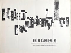 Poster di Robert Rauschenberg a Leo Castelli (timbro postale dell'artista Ludwig Sander)