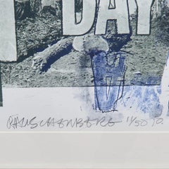 Robert Rauschenberg 'Earth Day' Limited Edition, Signed Lithograph Print