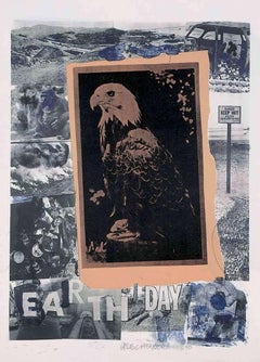 Robert Rauschenberg "Día de la Tierra" Edición Limitada, Litografía Firmada