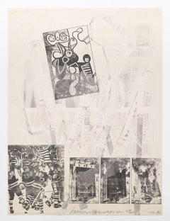 Robert Rauschenberg Homage to Picasso Signed 1973 Lithograph of 80