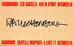 Vintage Robert Rauschenberg Leo Castelli 1971 (invitation card)