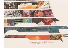 Robert Rauschenberg - Los Angeles 1984 Olympic lithograph w/COA plate signed
