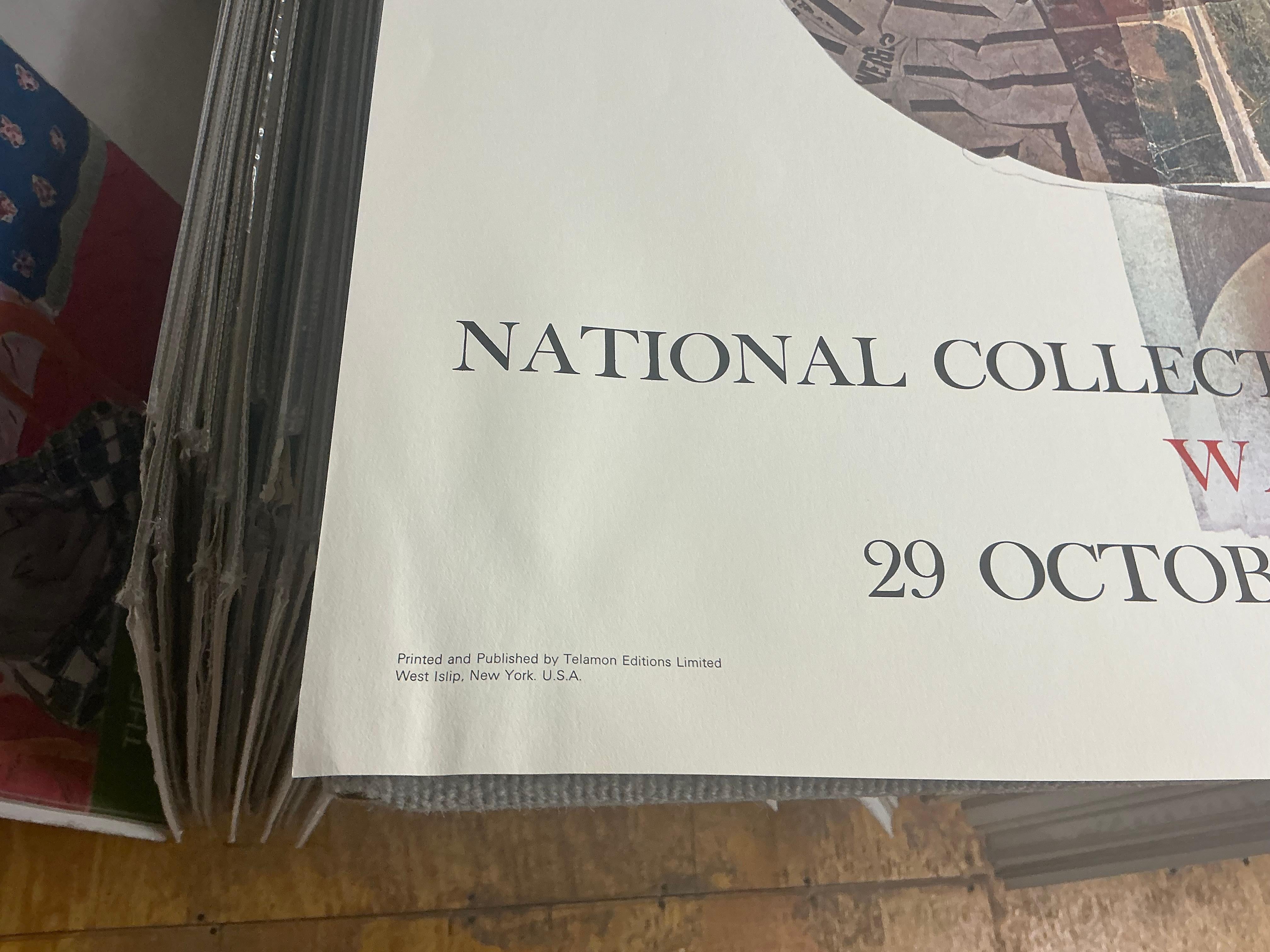 Poster National Collection of Fine Arts de Robert Rauschenberg 1976 Pop Art en vente 10