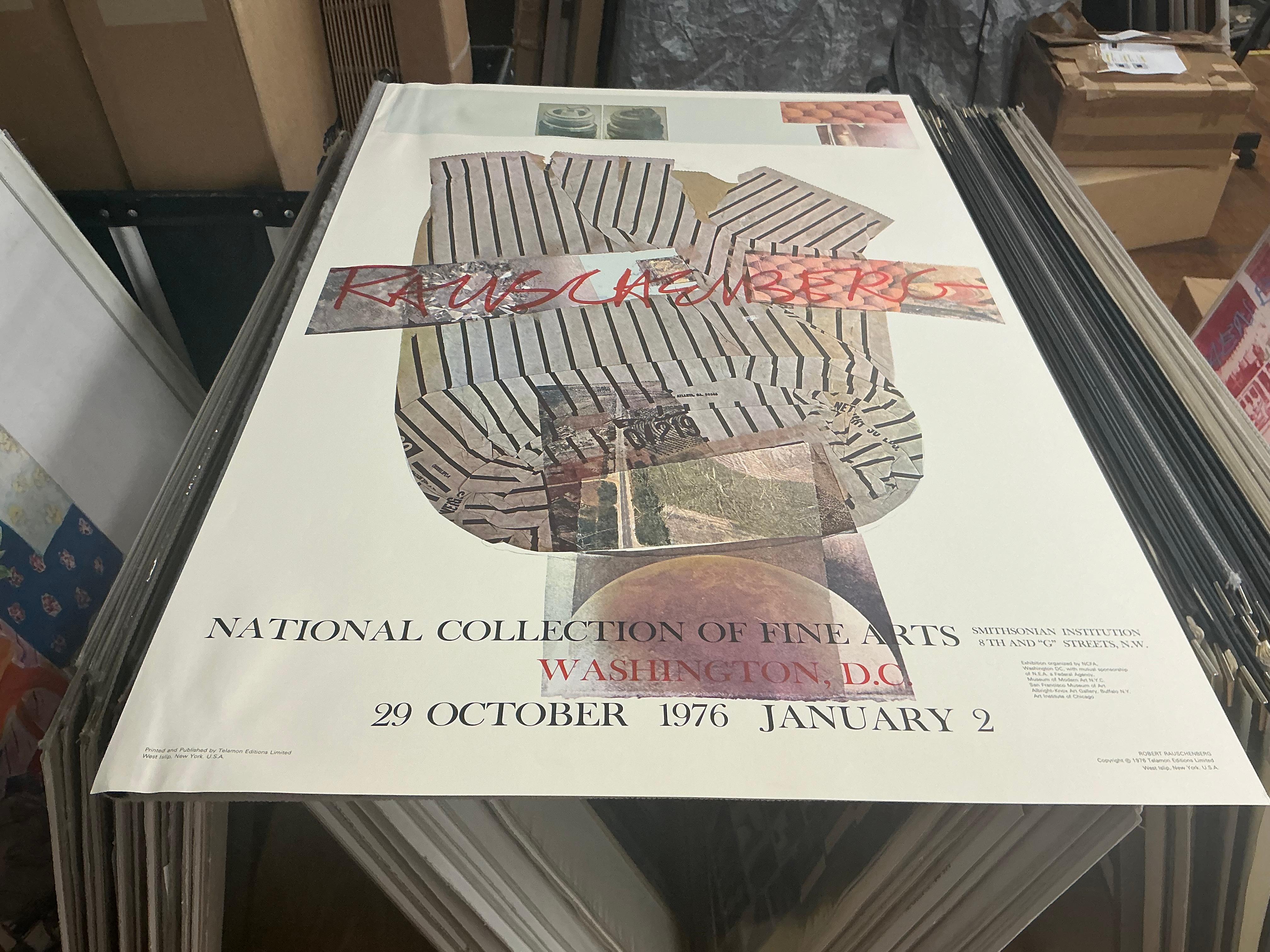 Poster National Collection of Fine Arts de Robert Rauschenberg 1976 Pop Art en vente 1
