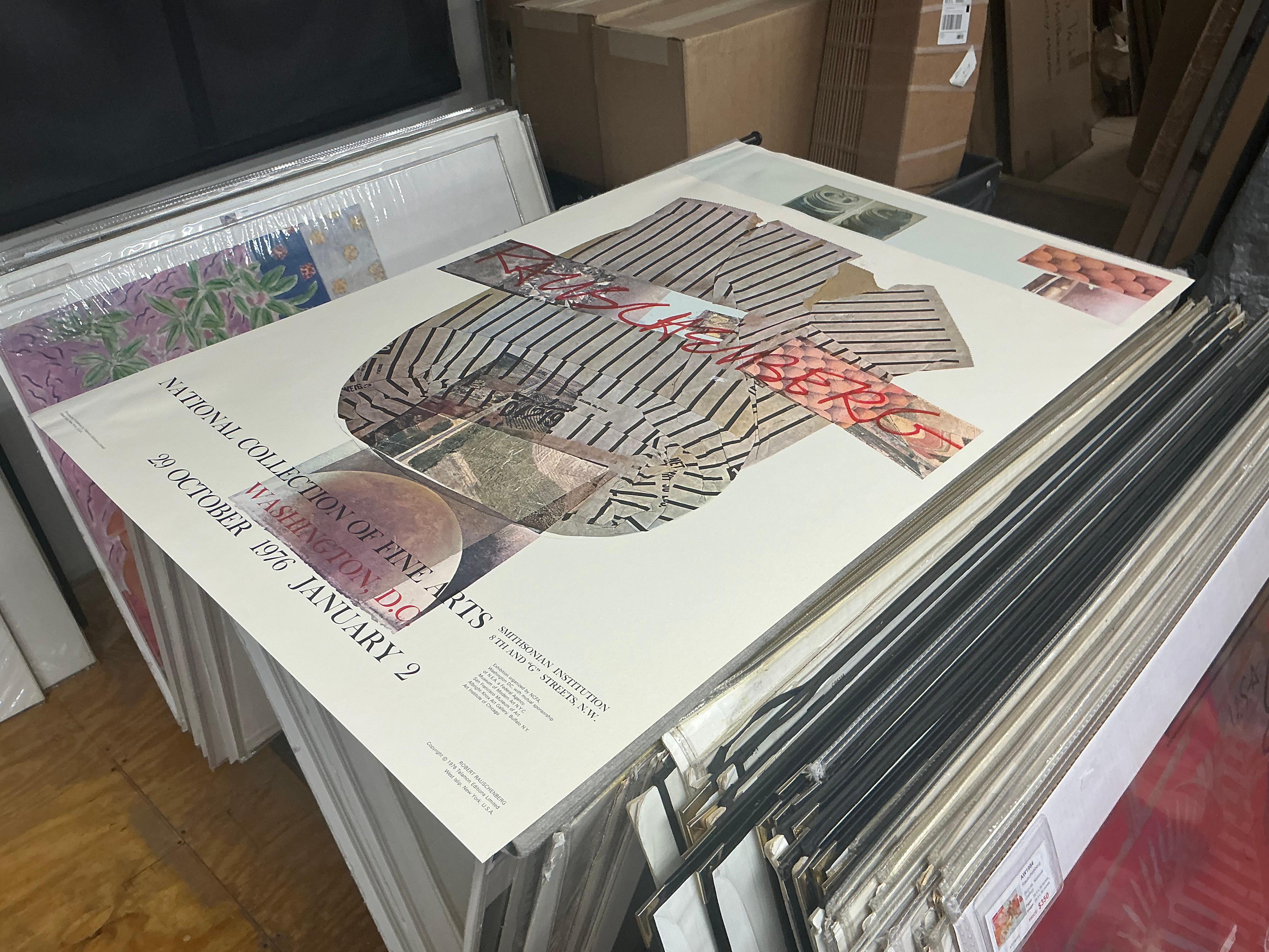 Poster National Collection of Fine Arts de Robert Rauschenberg 1976 Pop Art en vente 3