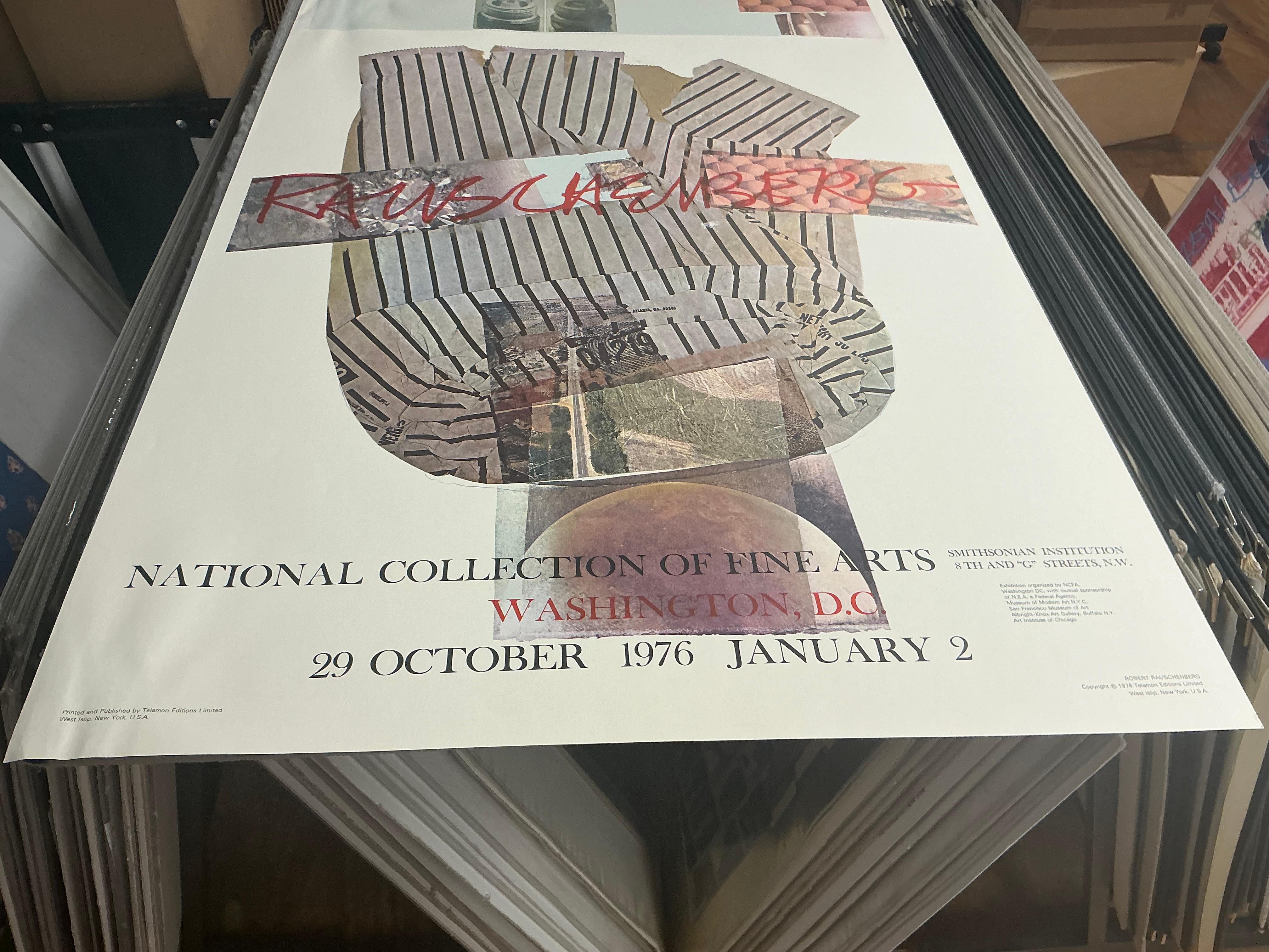 Poster National Collection of Fine Arts de Robert Rauschenberg 1976 Pop Art en vente 6