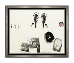 Robert Rauschenberg Original Lithograph Large Hand Signed Test Stone Modern Art
