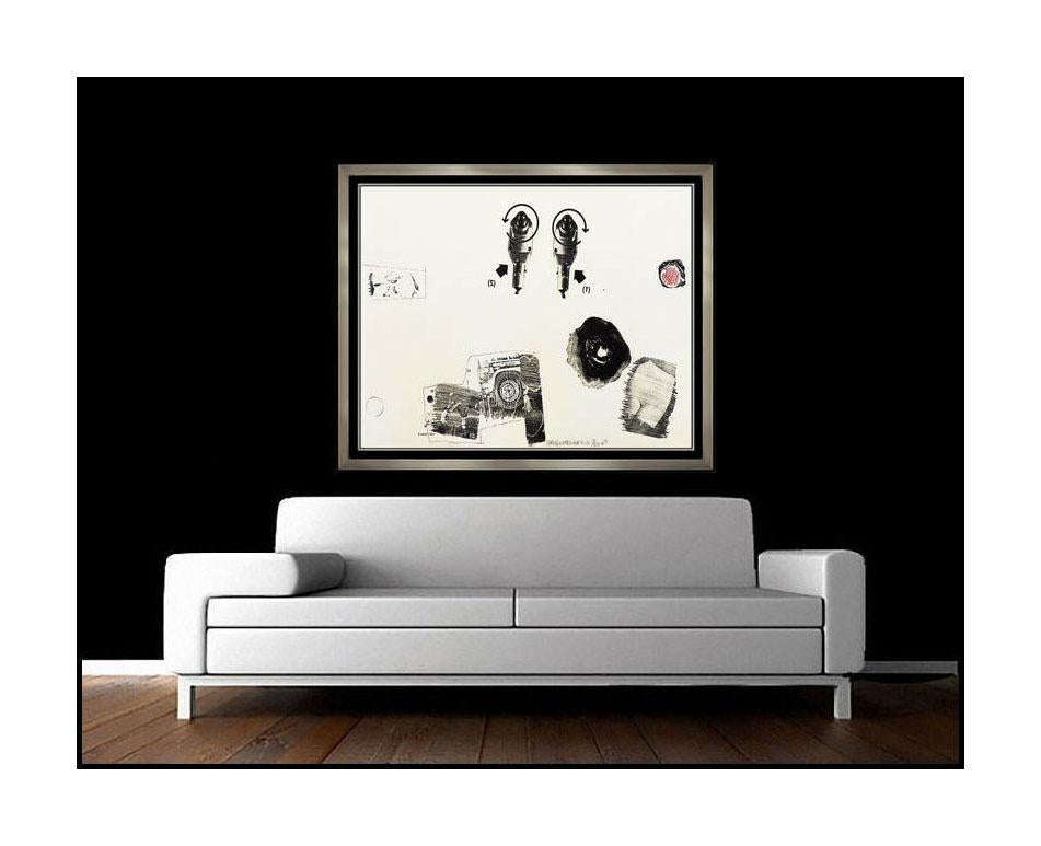 Robert Rauschenberg Authentic, Hand-Signed & Numbered Lithograph, Professionally Custom Framed and listed with the Submit Best Offer option

Accepting Offers Now:  Up for sale here we have an Extremely Rare & Large  Lithograph in Color on BFK Rives