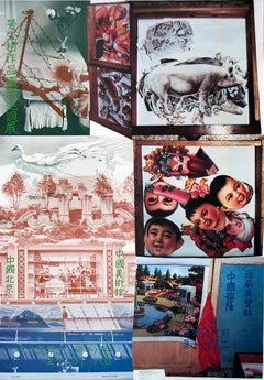 Used Robert Rauschenberg-ROCI China, Bank of China-34.5" x 24"-Poster-1985-Pop Art