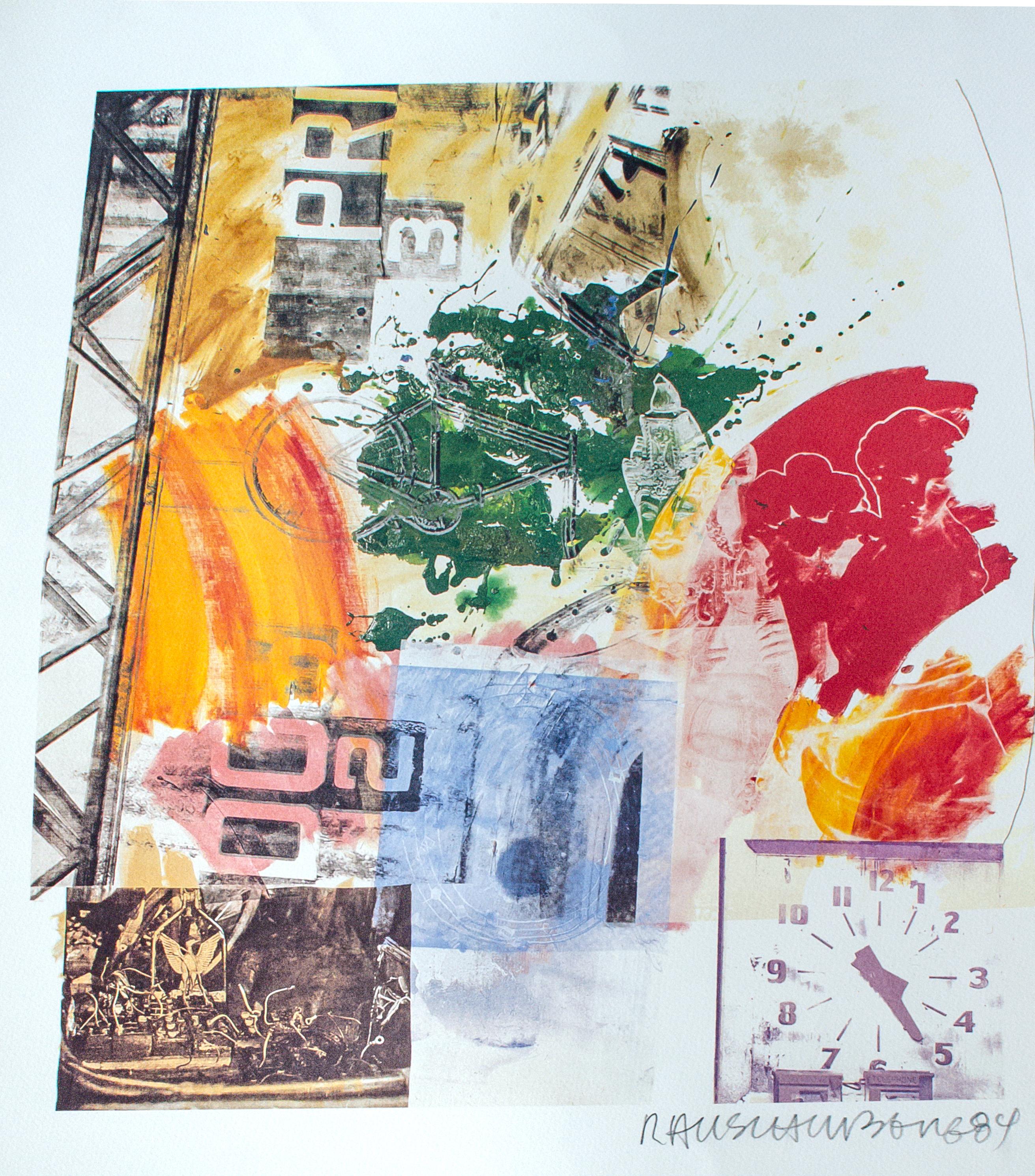 Robert Rauschenberg Litografía firmada en venta 1