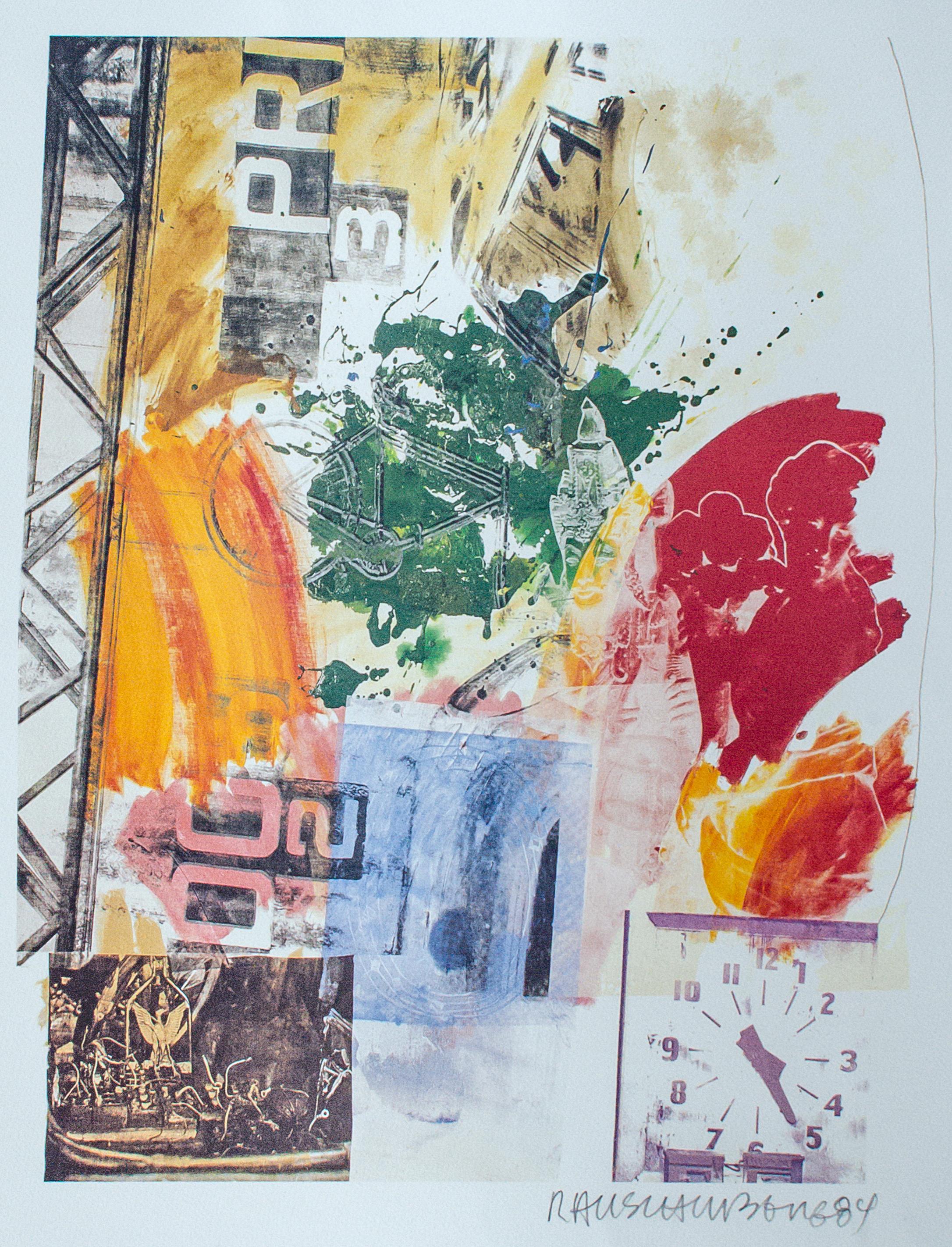Robert Rauschenberg Litografía firmada en venta 3