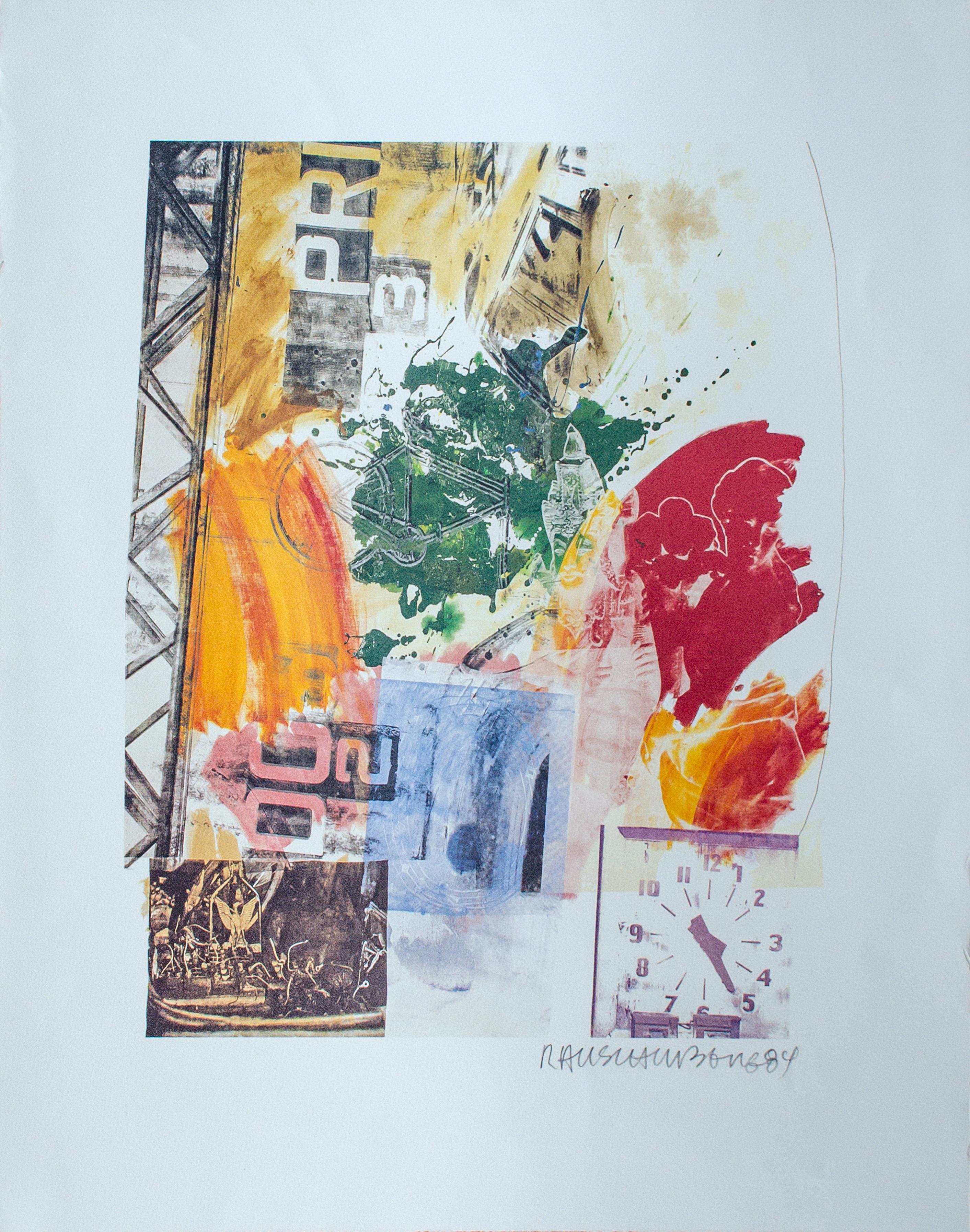 Robert Rauschenberg Litografía firmada en venta 4
