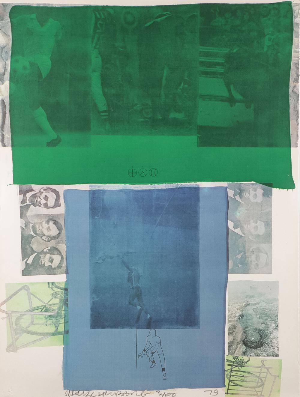 Aus dem Hauptstamm schießen – Print von Robert Rauschenberg