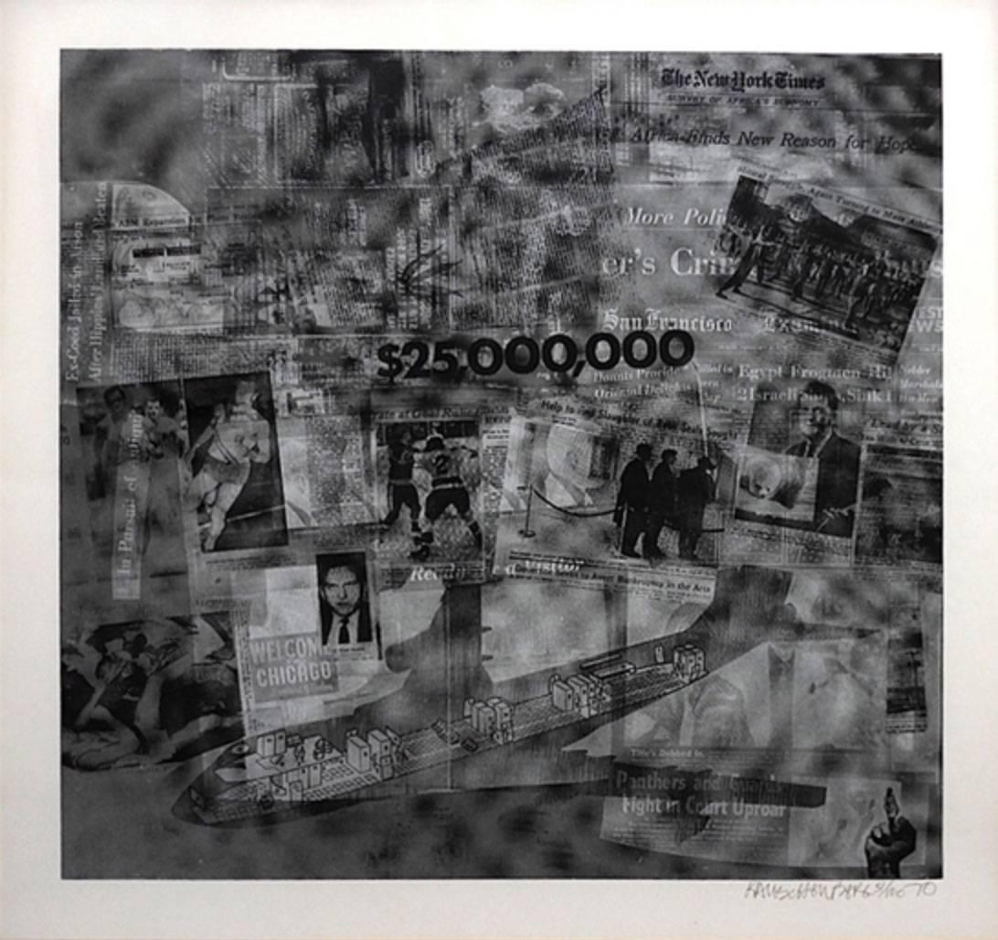 Surface Series from Currents #42 - Print by Robert Rauschenberg