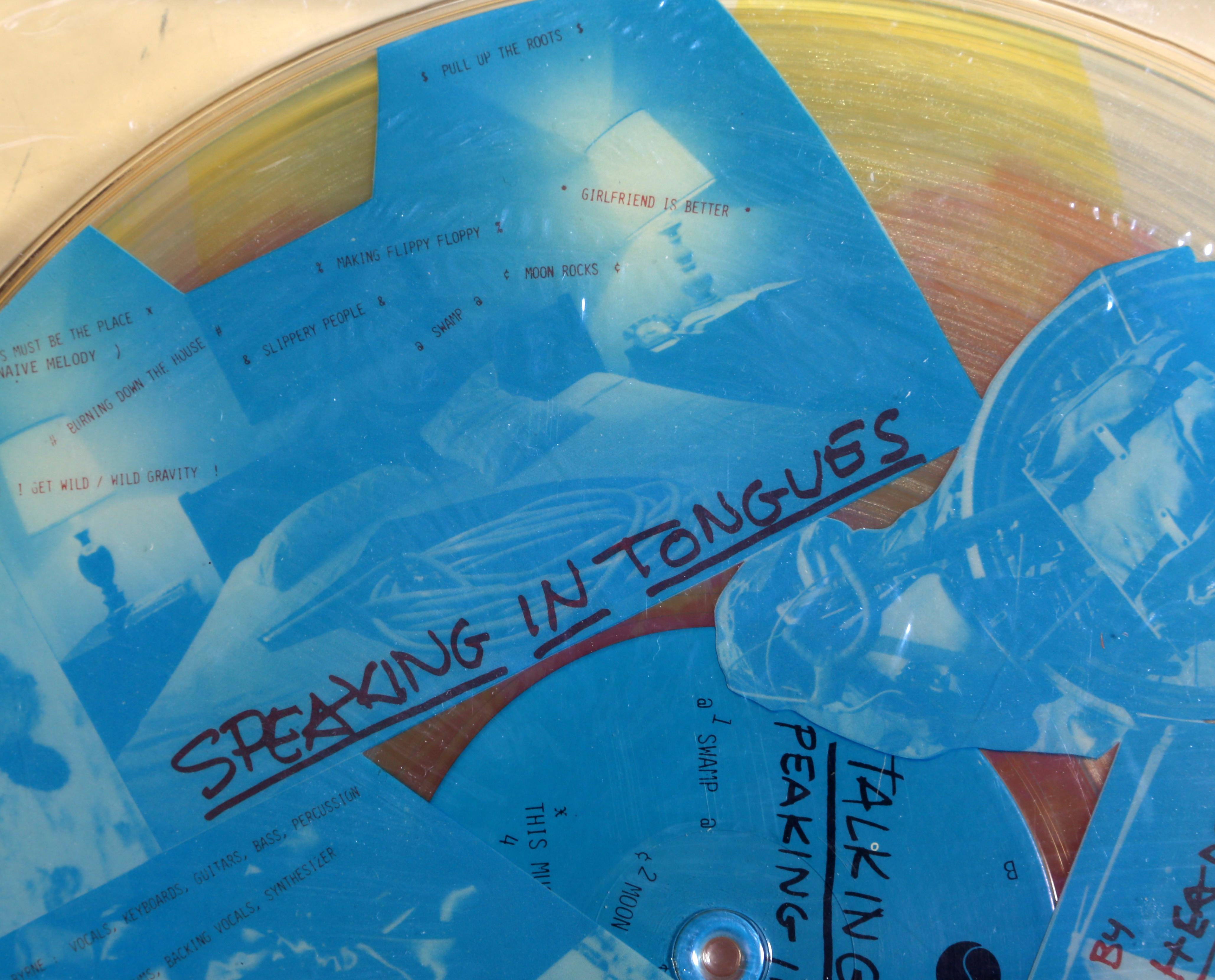 Talking Heads, Speaking in Tongues Picture Disk design Robert Rauschenberg 1
