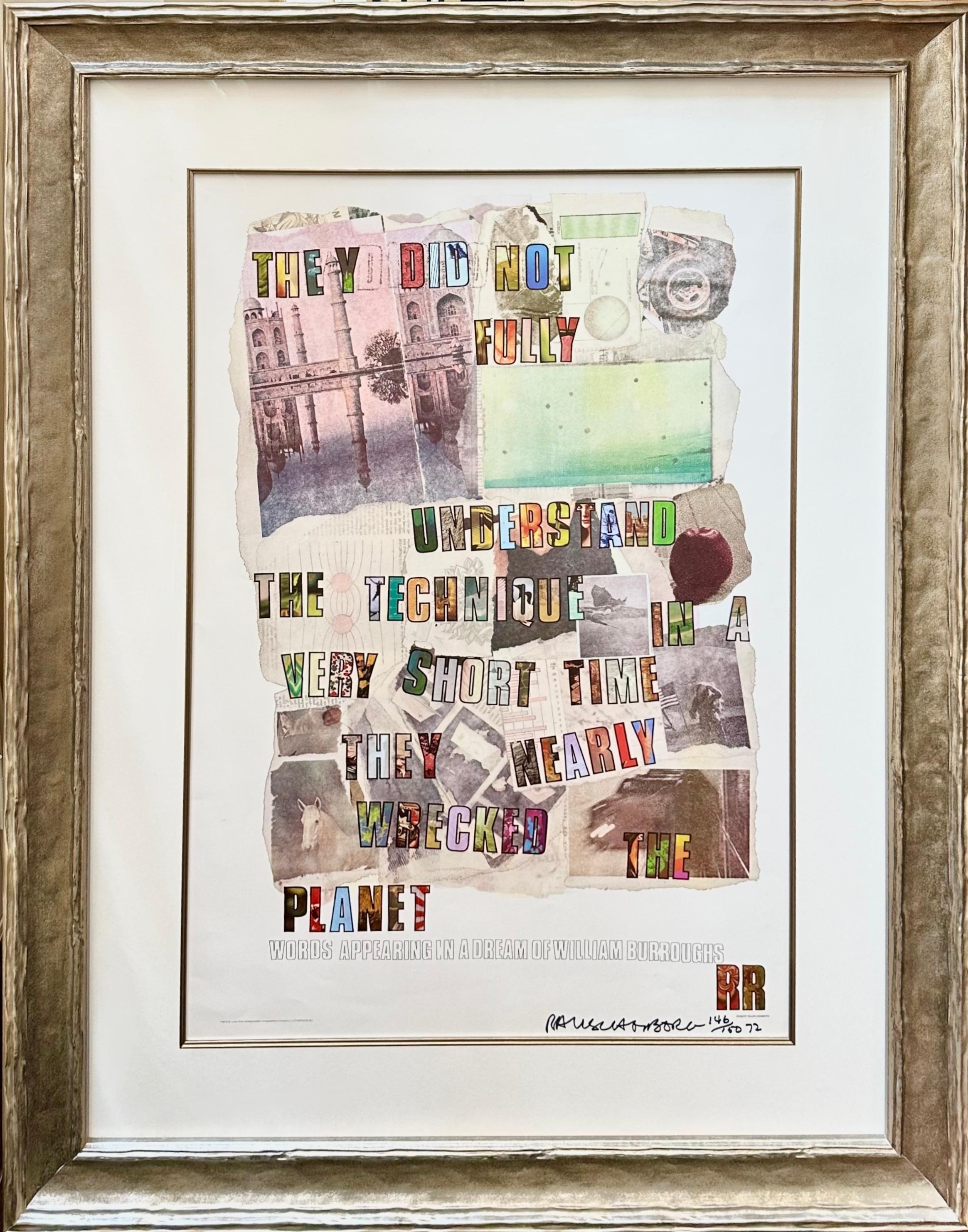 The Dream of William Burroughs - Print by Robert Rauschenberg