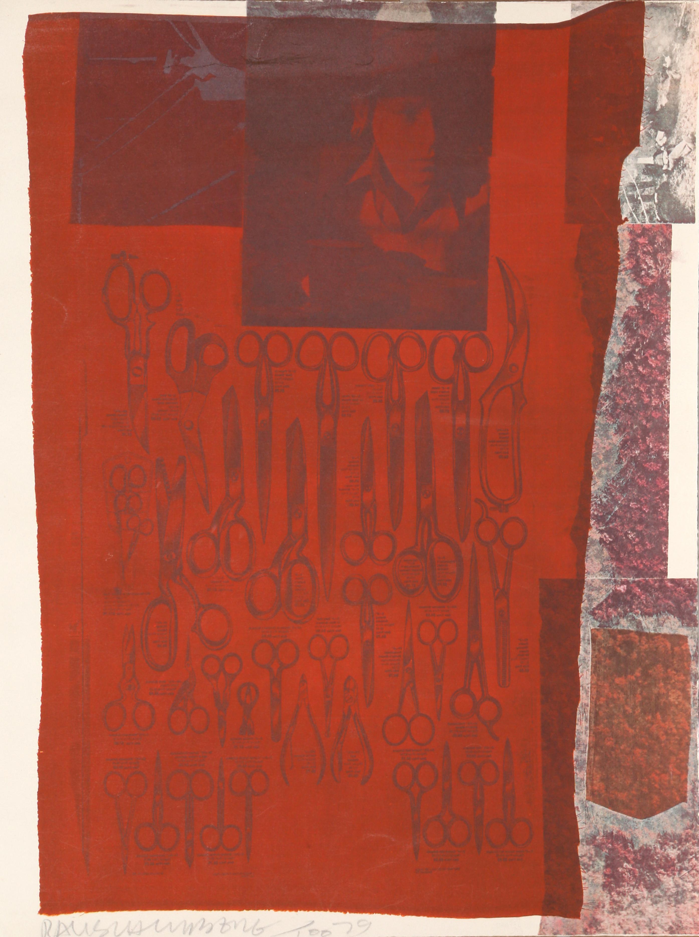 Robert Rauschenberg Still-Life Print – The Most Distant Visible Part of the Sea, Pop Art Siebdruck von Rauschenberg