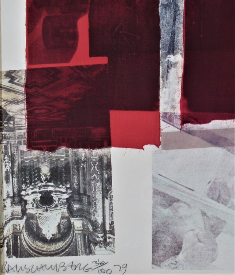 Why You Can Tell #2 - Gray Abstract Print by Robert Rauschenberg
