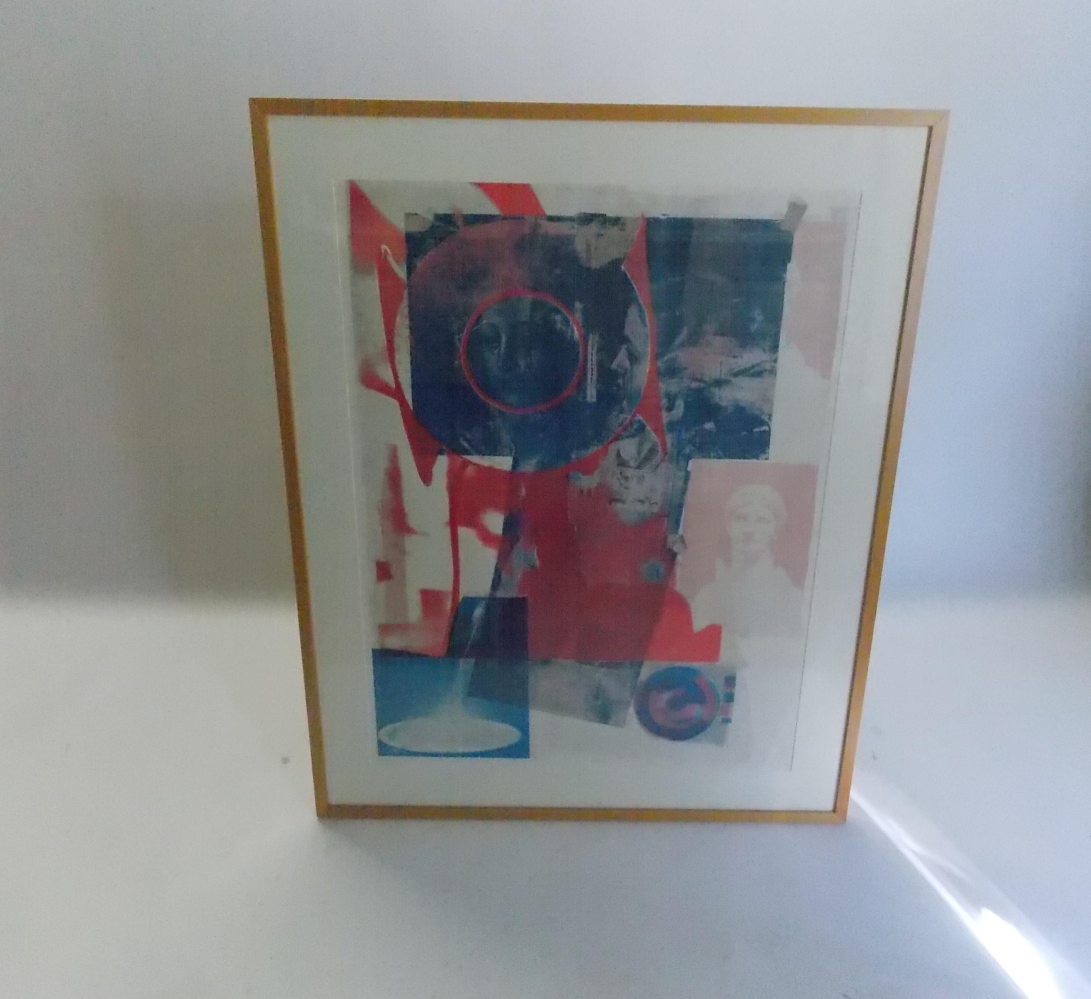Rauschenberg color lithograph for Gemini, Gel.
Signed and editioned
Print size: 33 3/4
