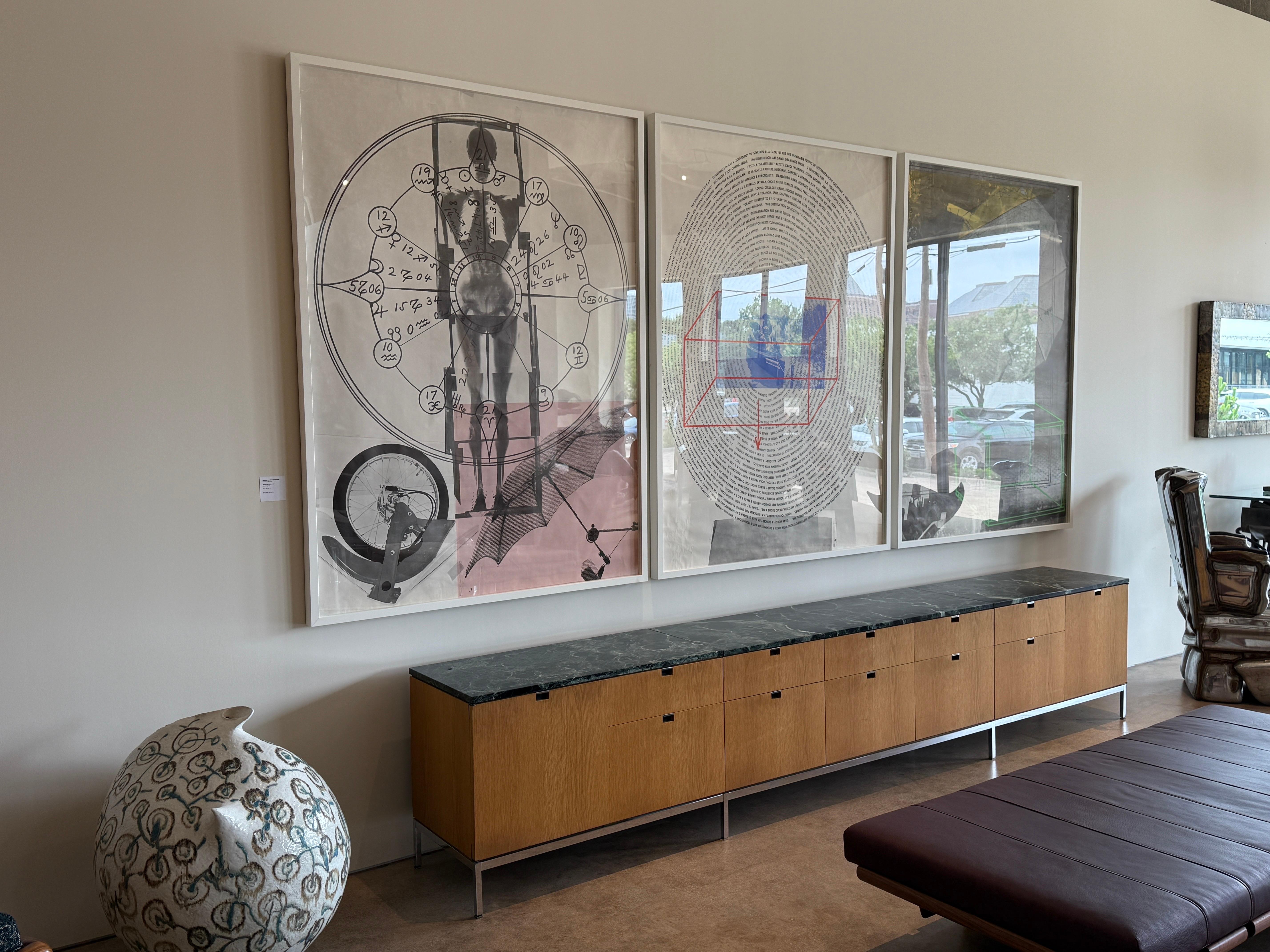 Paper Robert Rauschenberg triptych 'Autobiography', 1968 For Sale