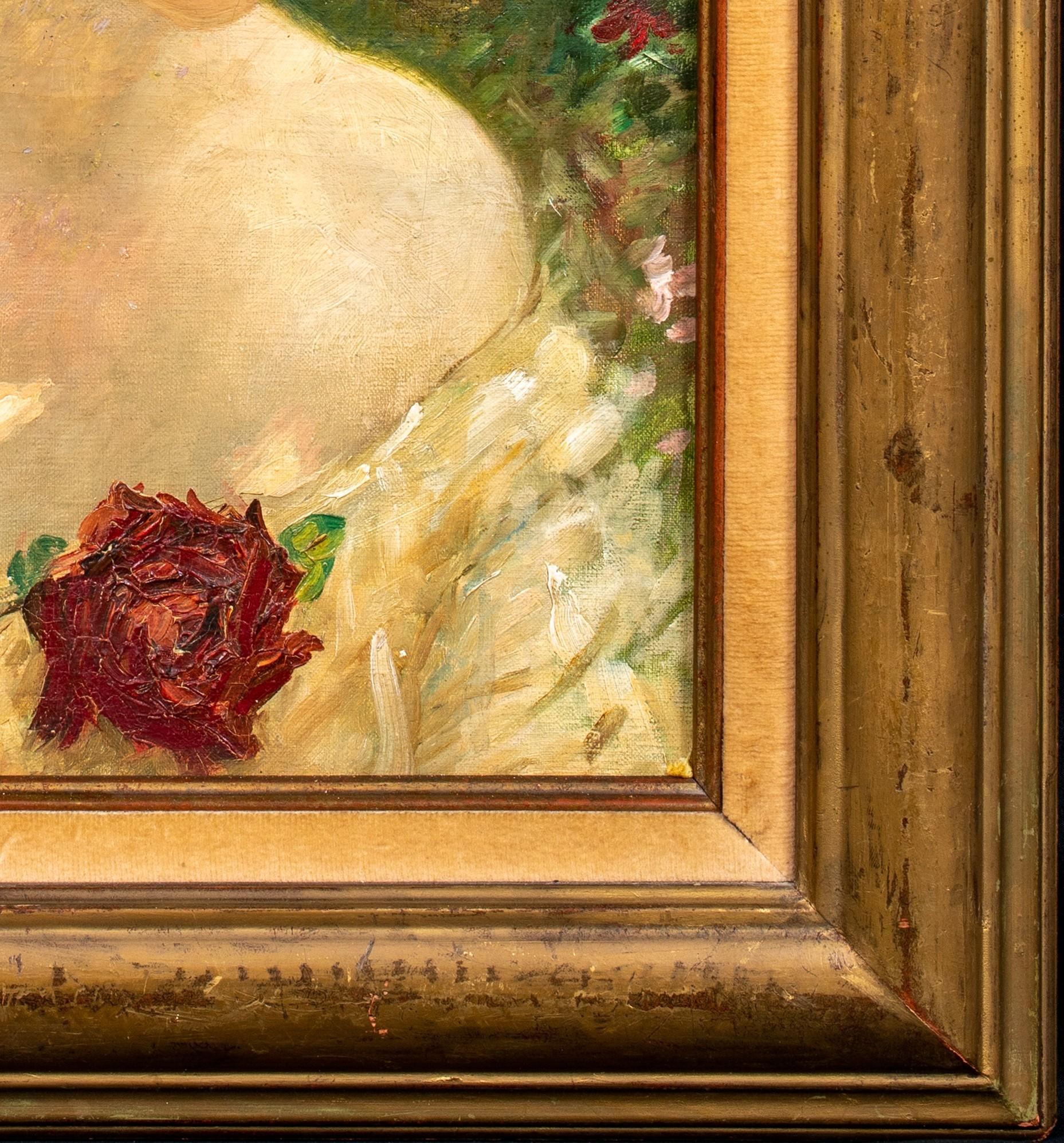 Dans le jardin, 19e siècle - Robert Reid en vente 3
