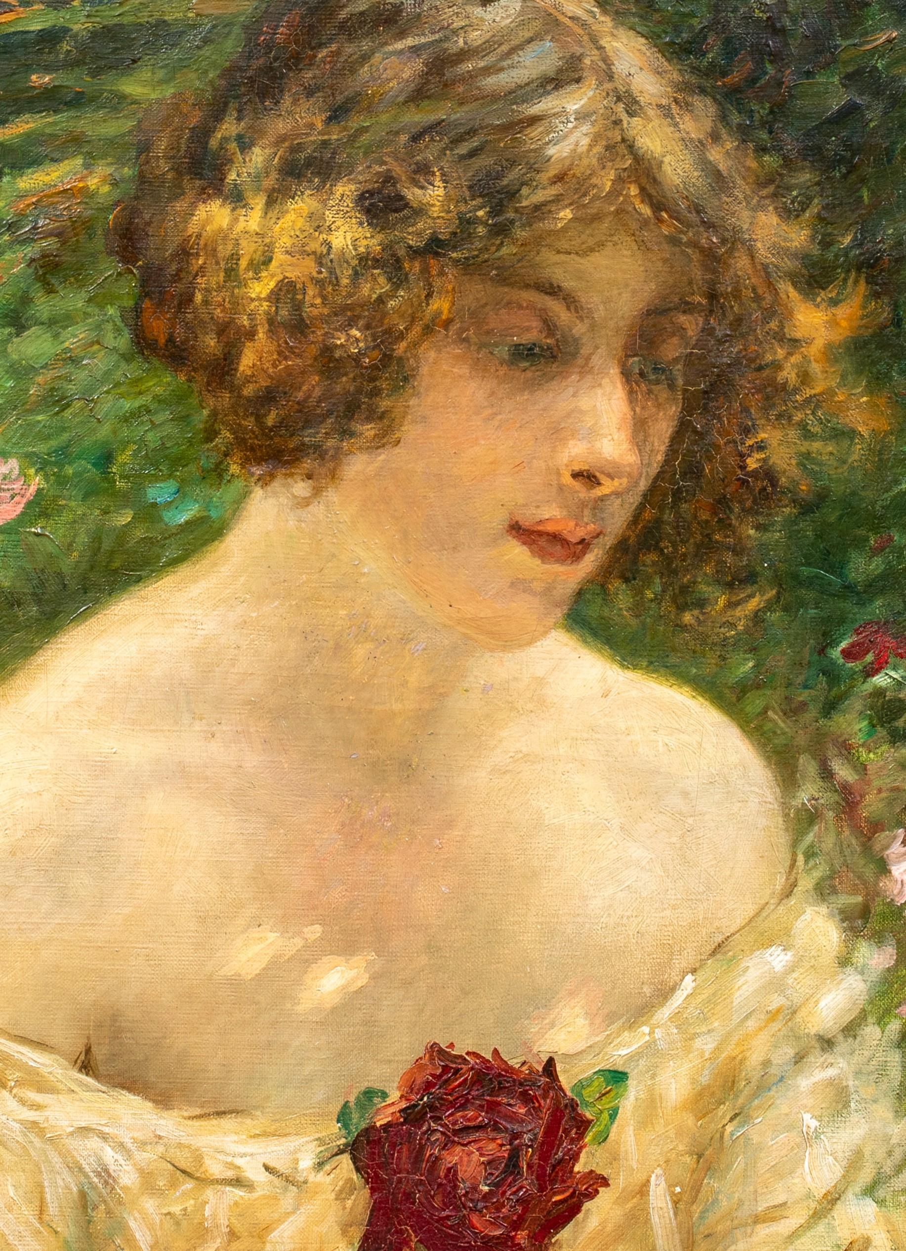 Dans le jardin, 19e siècle - Robert Reid en vente 7
